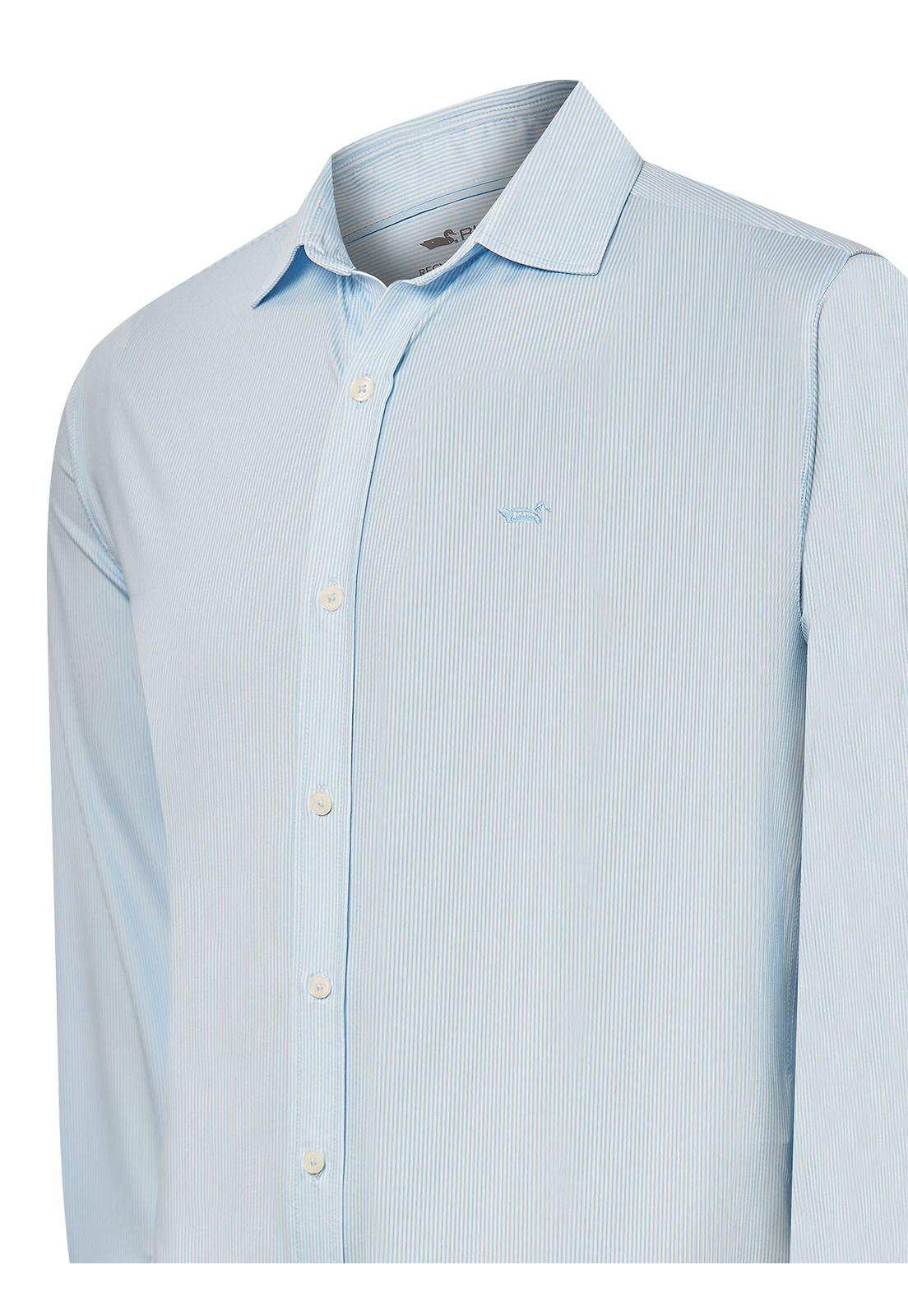 Camisa Fibras Recicladas Hombre Sports Azul-3
