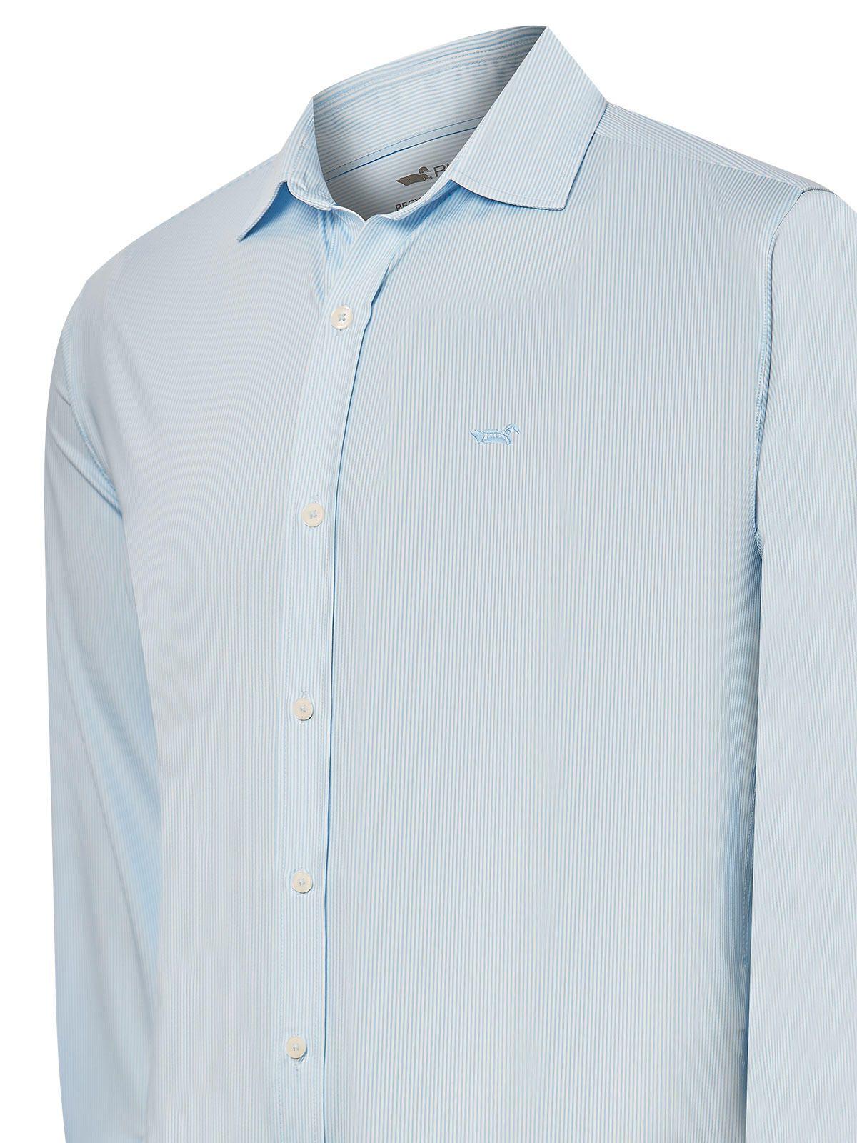 Camisa Fibras Recicladas Hombre Sports Azul-3