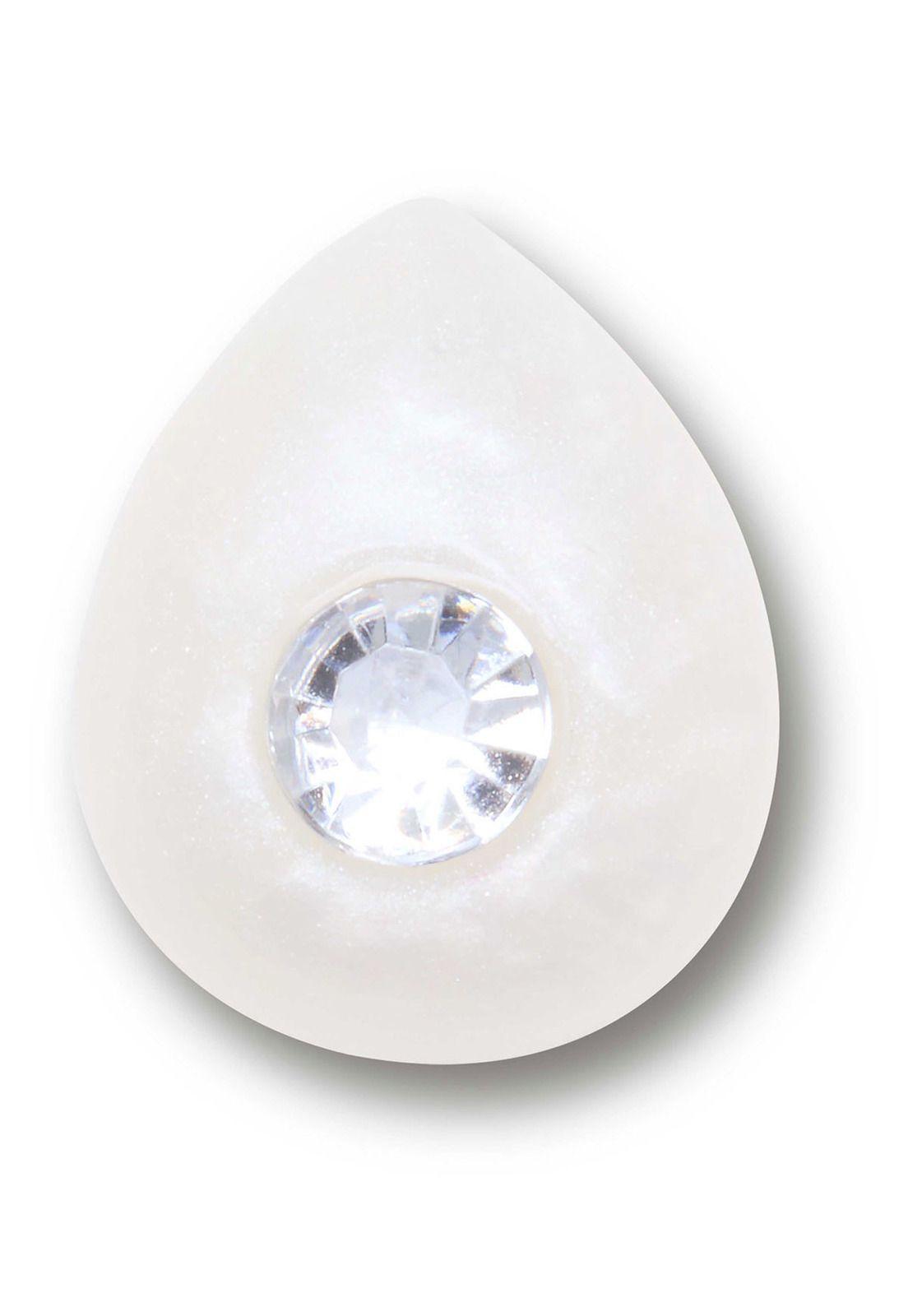 Jibbitz Diamante Simulado Abril Blanco-2