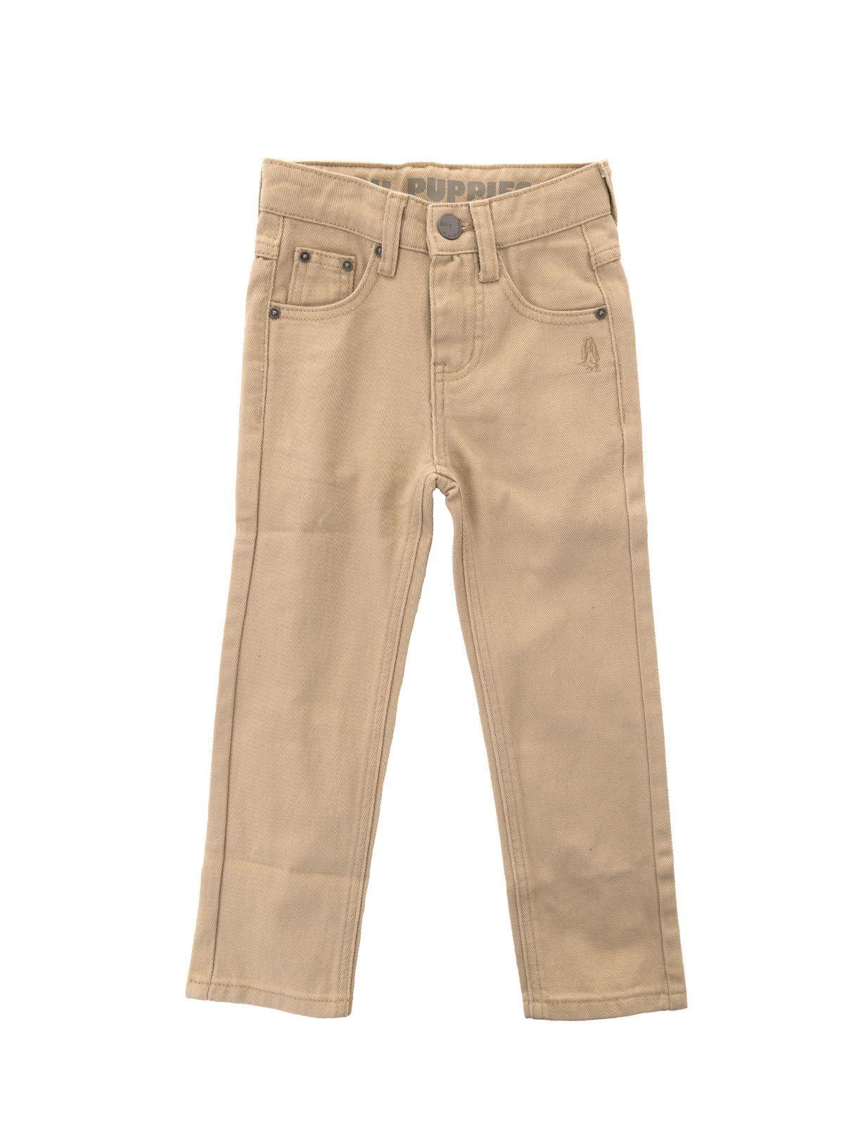 Pantalón Niño Clásico Beige-0