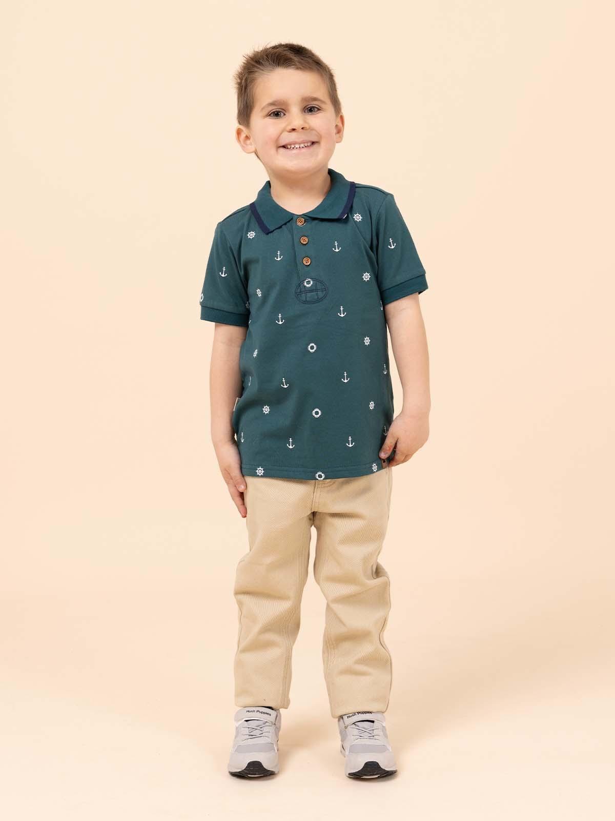 Pantalón Niño Clásico Beige-1