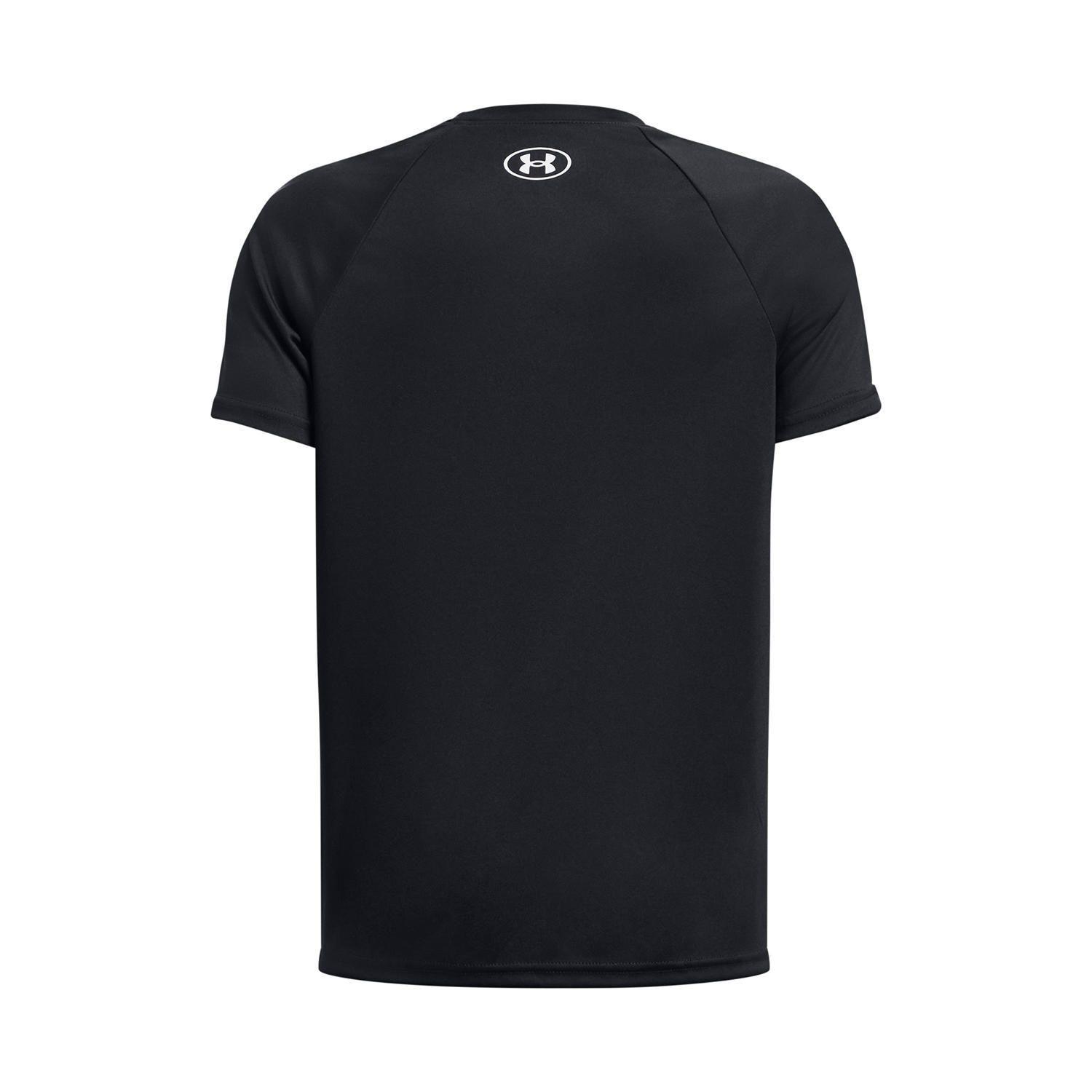 Polera manga corta UA Velocity niño Negro-1