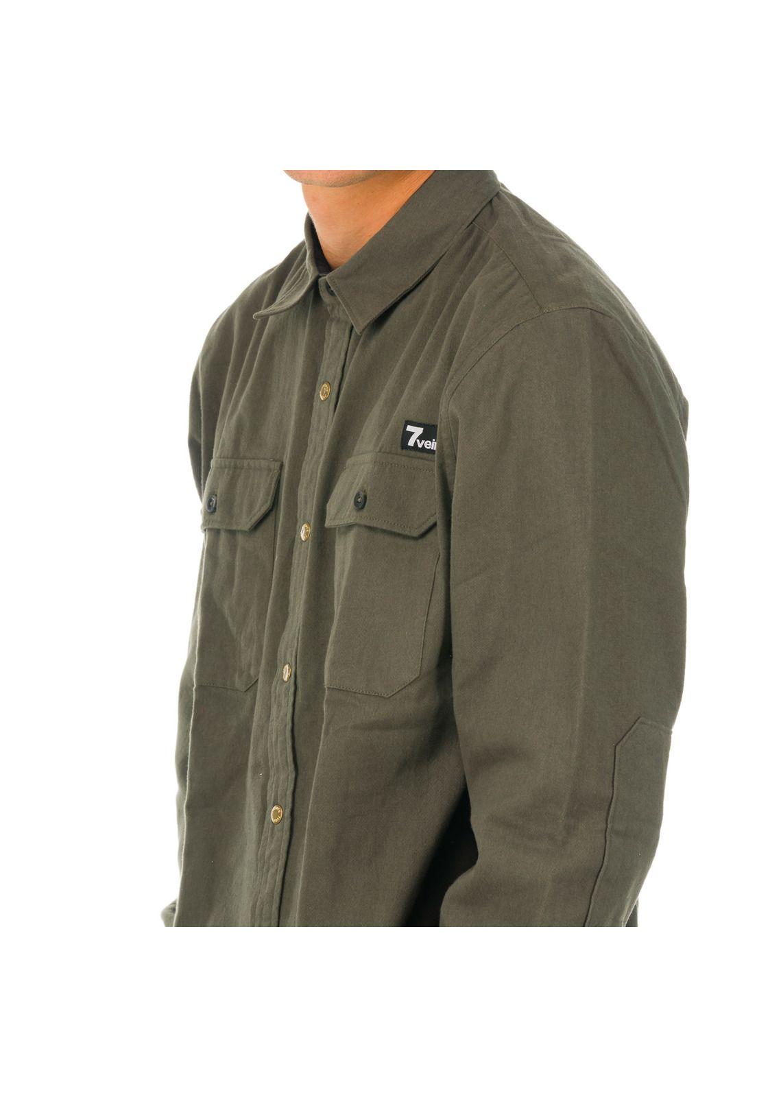 Camisa Hombre Full Clip Verde -2