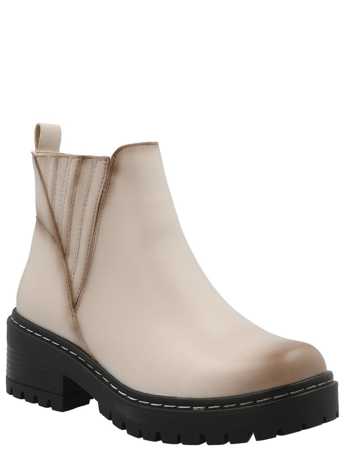 Botín Cagliari Mujer Beige-0