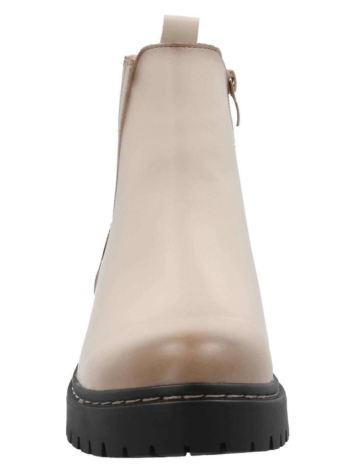 Botín Cagliari Mujer Beige-4