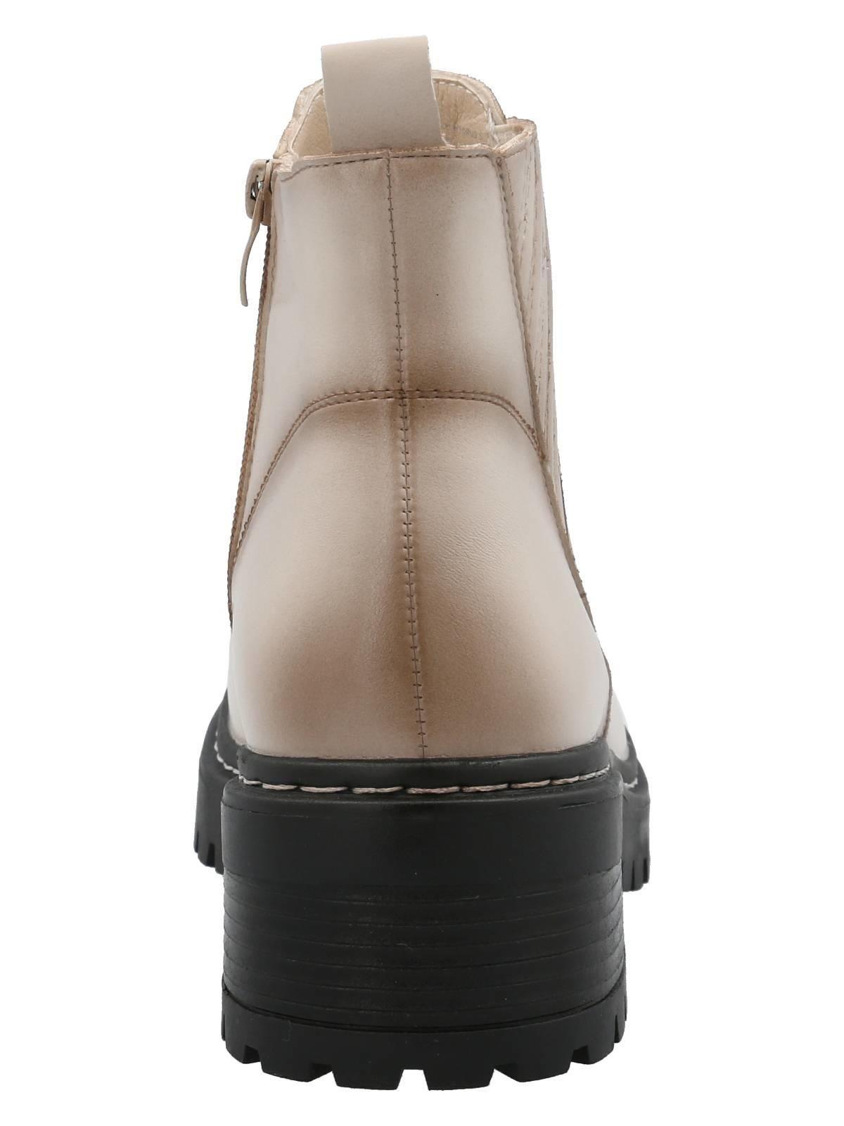 Botín Cagliari Mujer Beige-7