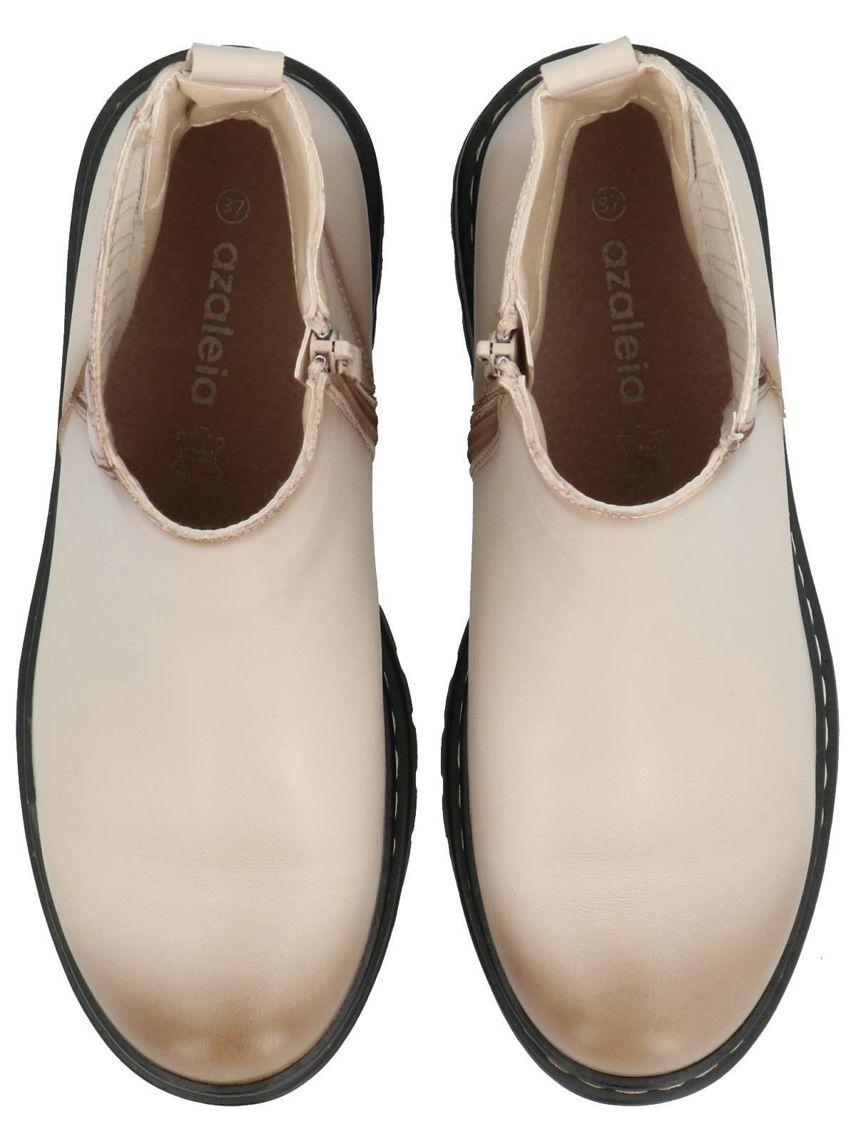 Botín Cagliari Mujer Beige-8