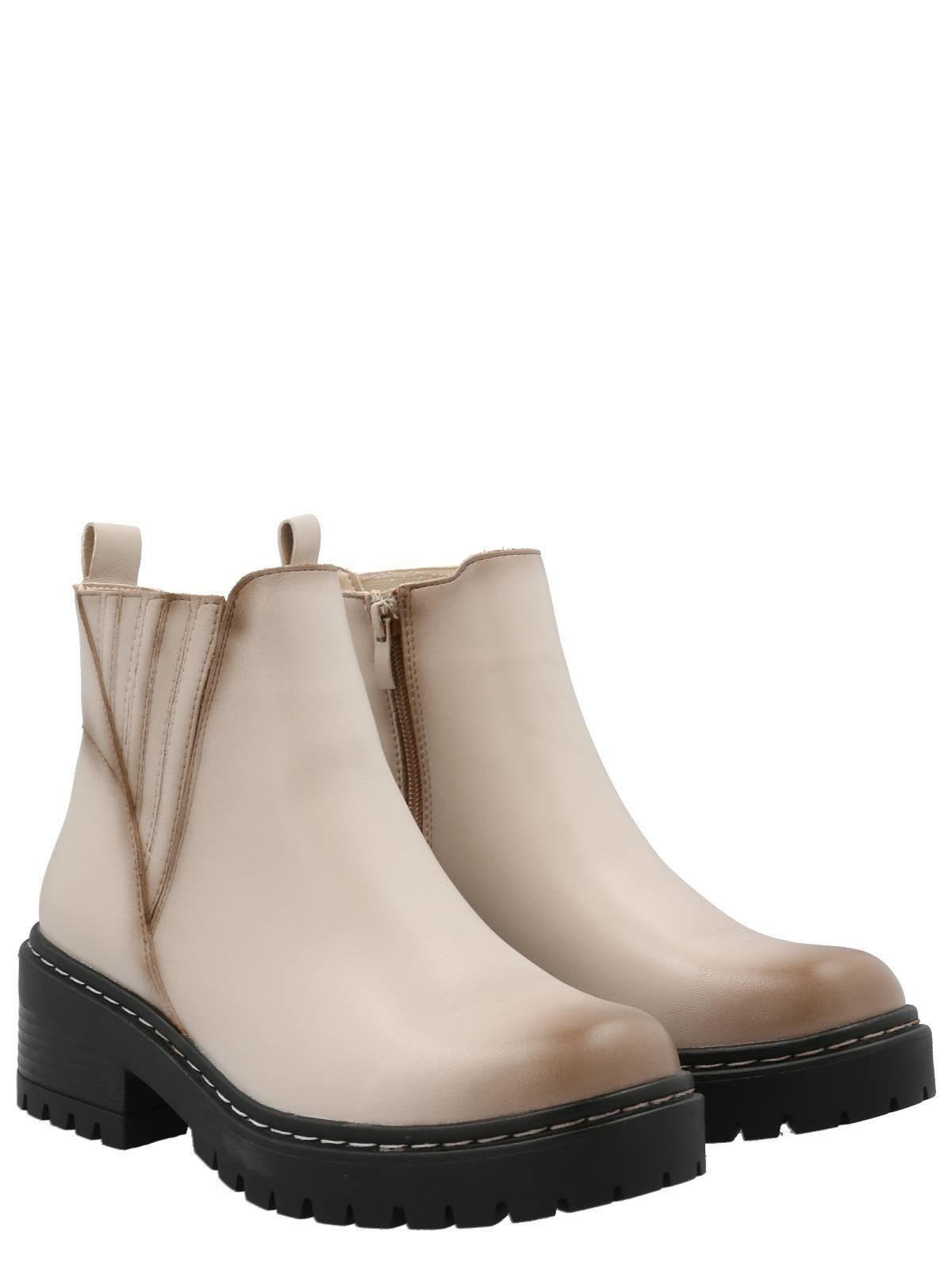 Botín Cagliari Mujer Beige-9