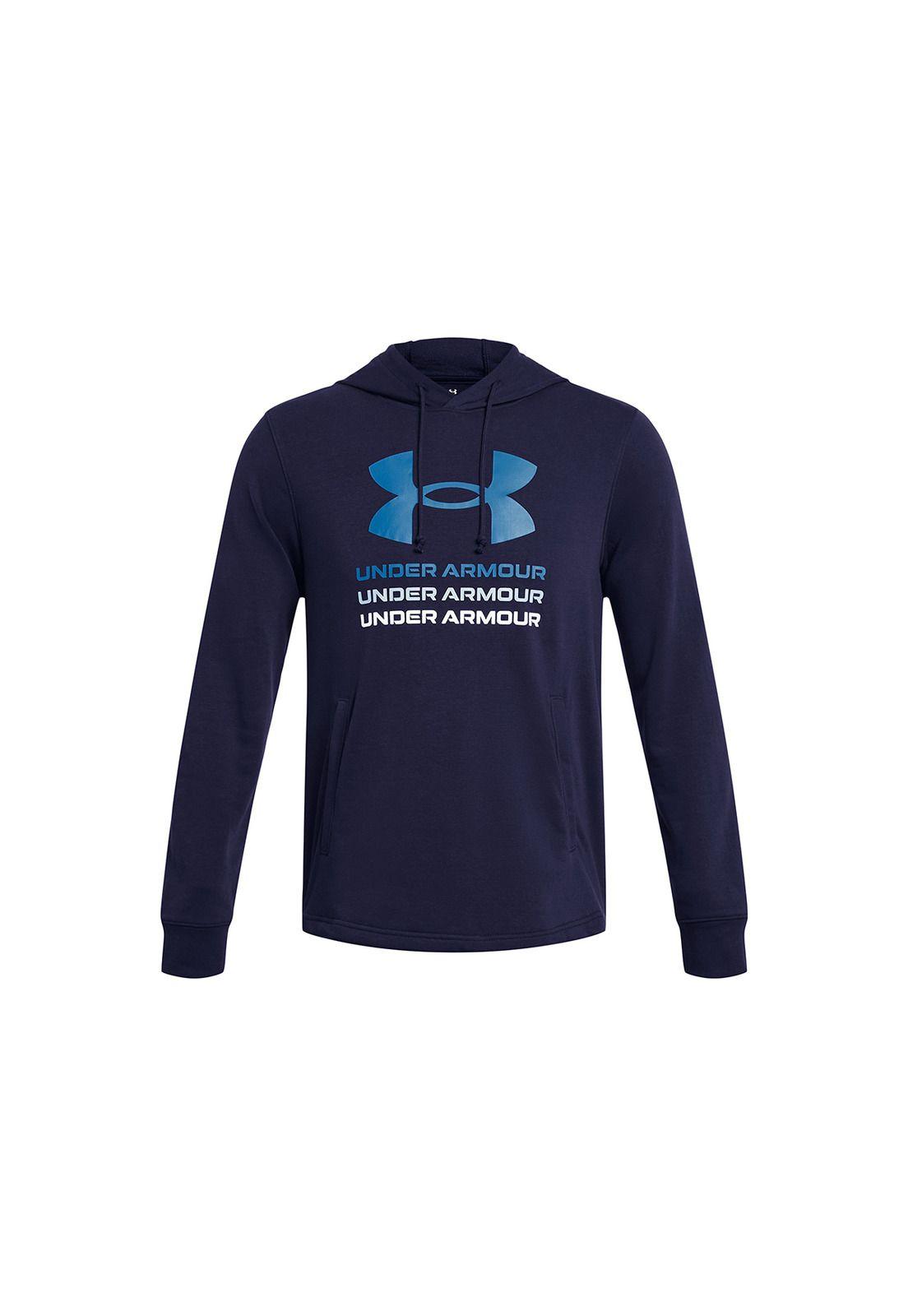 Polerón UA Rival Terry Azul para hombre-0