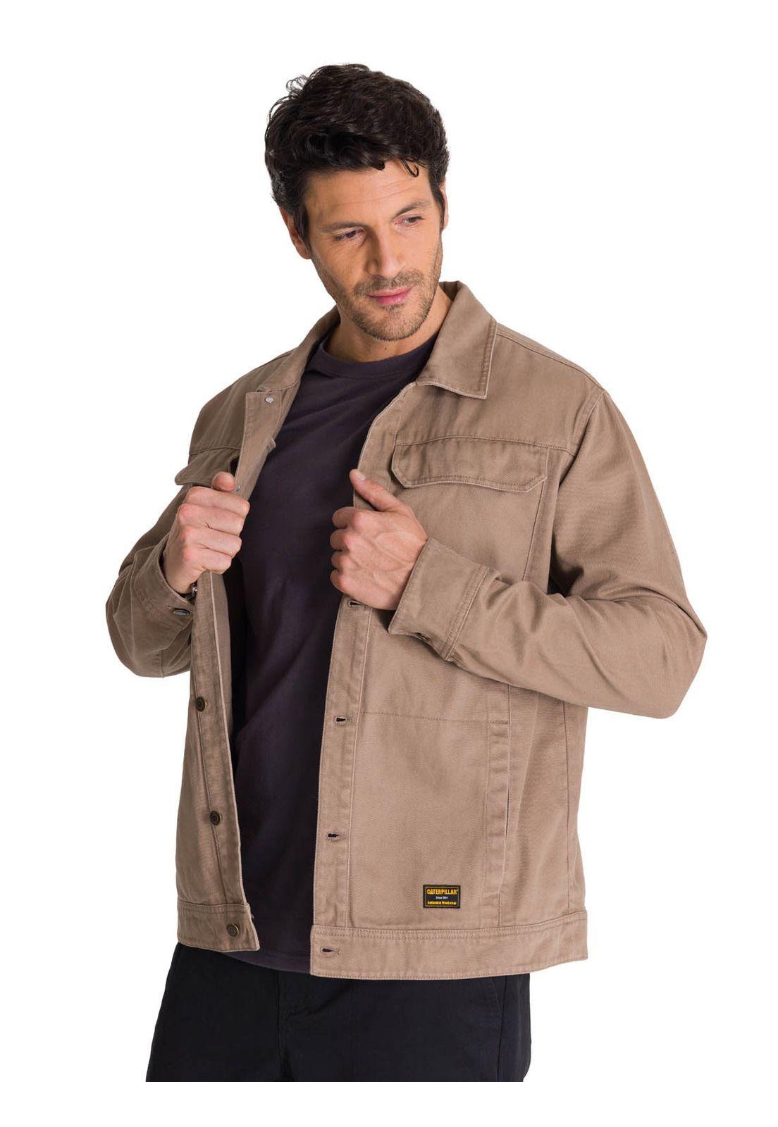 Chaqueta Twill Hombre Heritage Uniform Café Claro-1