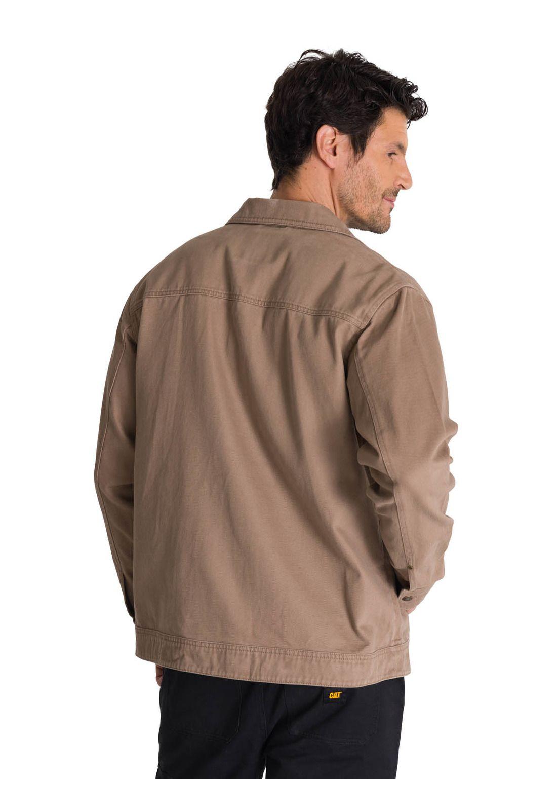 Chaqueta Twill Hombre Heritage Uniform Café Claro-3