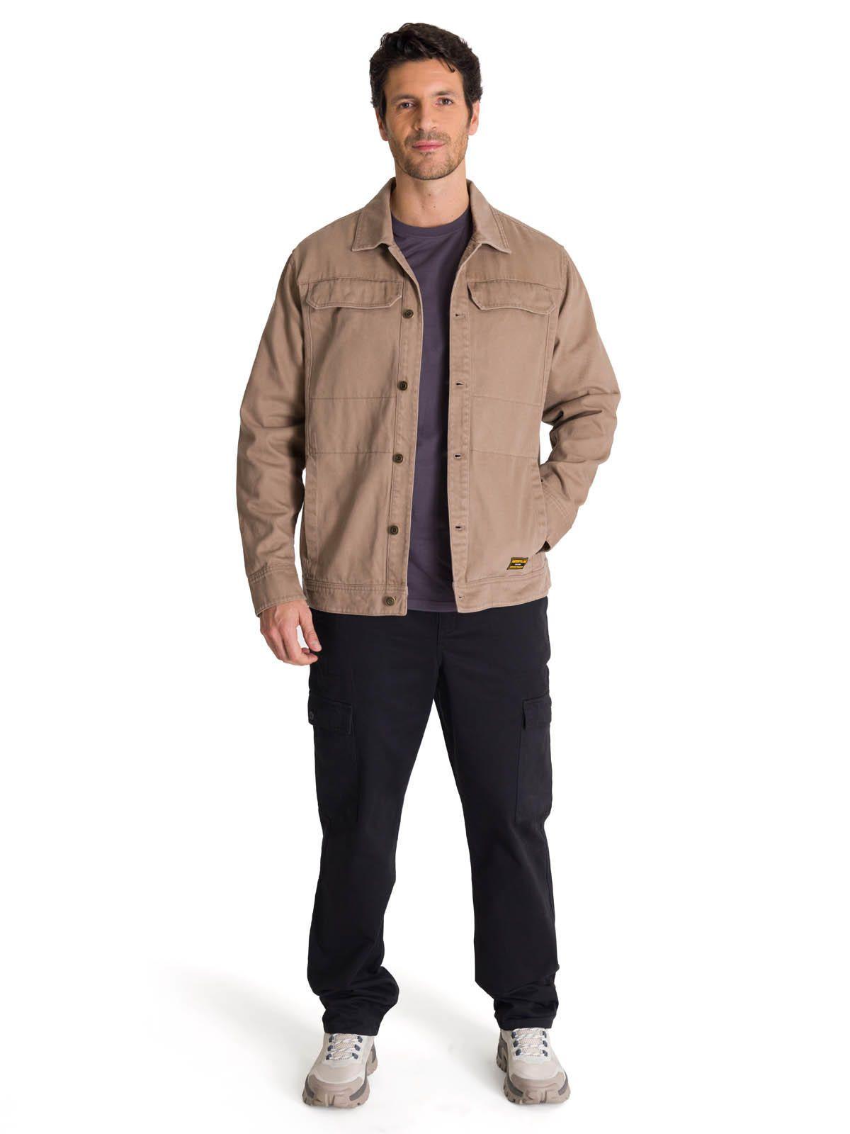 Chaqueta Twill Hombre Heritage Uniform Café Claro-6