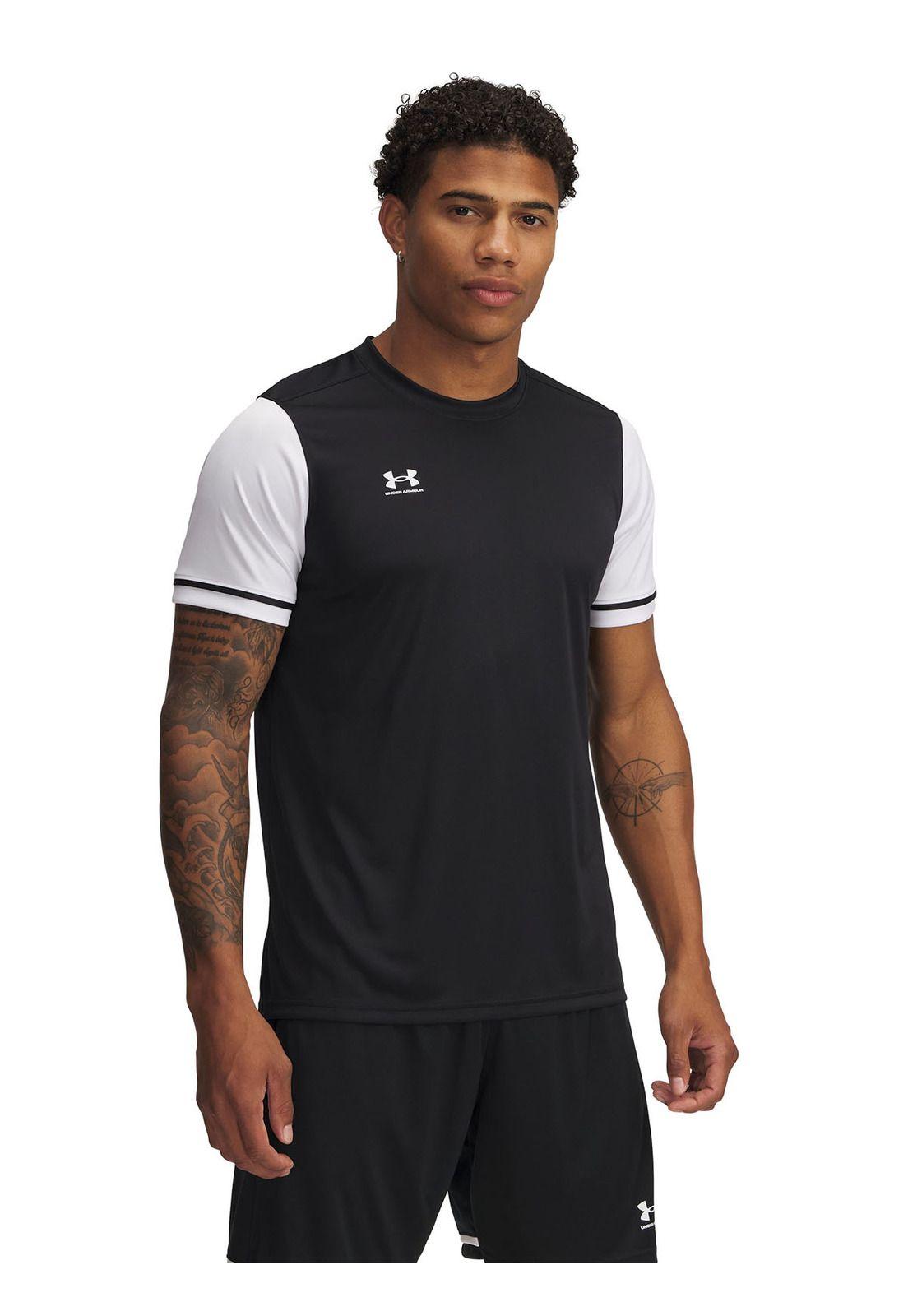 Polera Manga Corta Ua Challenger Jersey Negro Para Homb-0