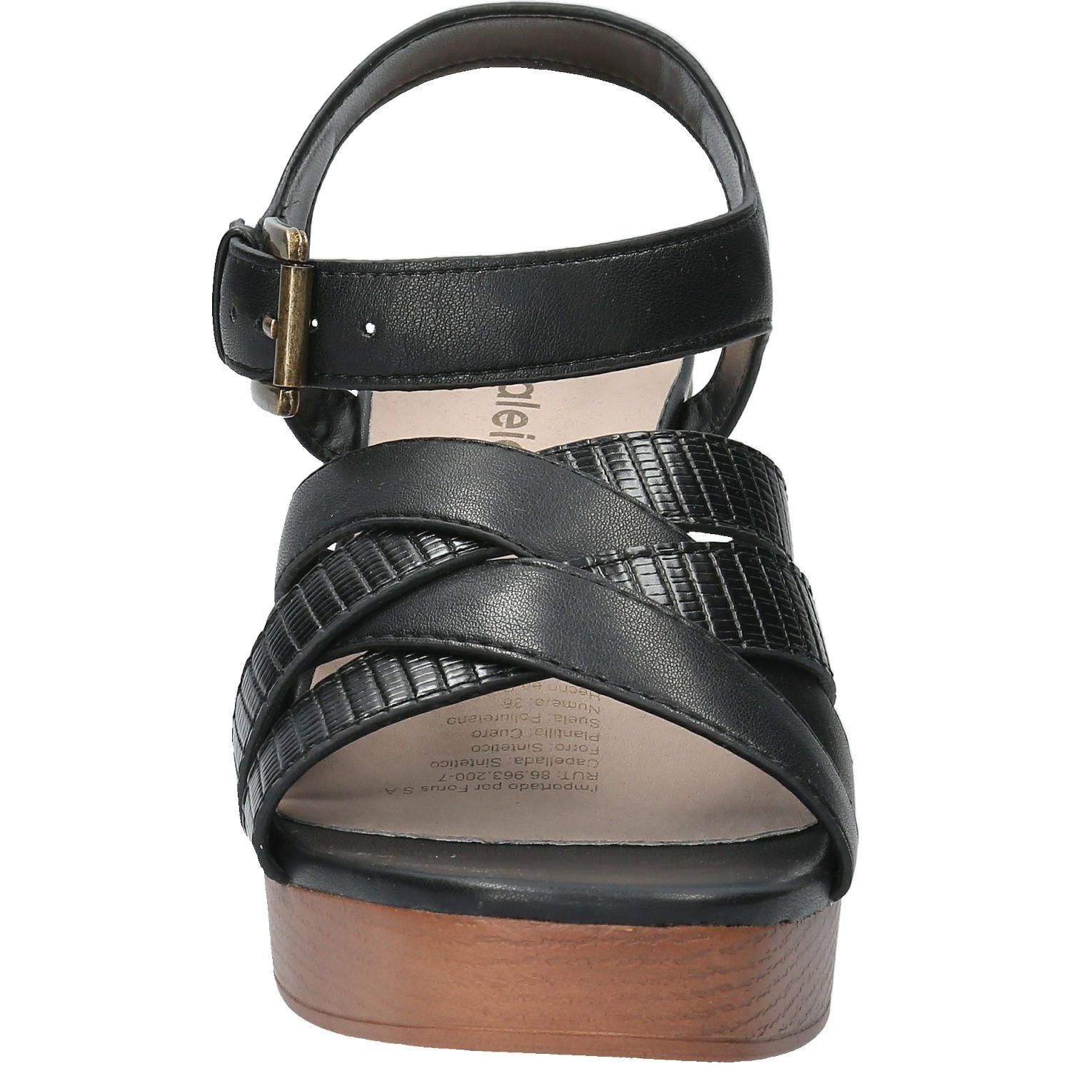 Sandalia Clara 1 Negro Mujer-3