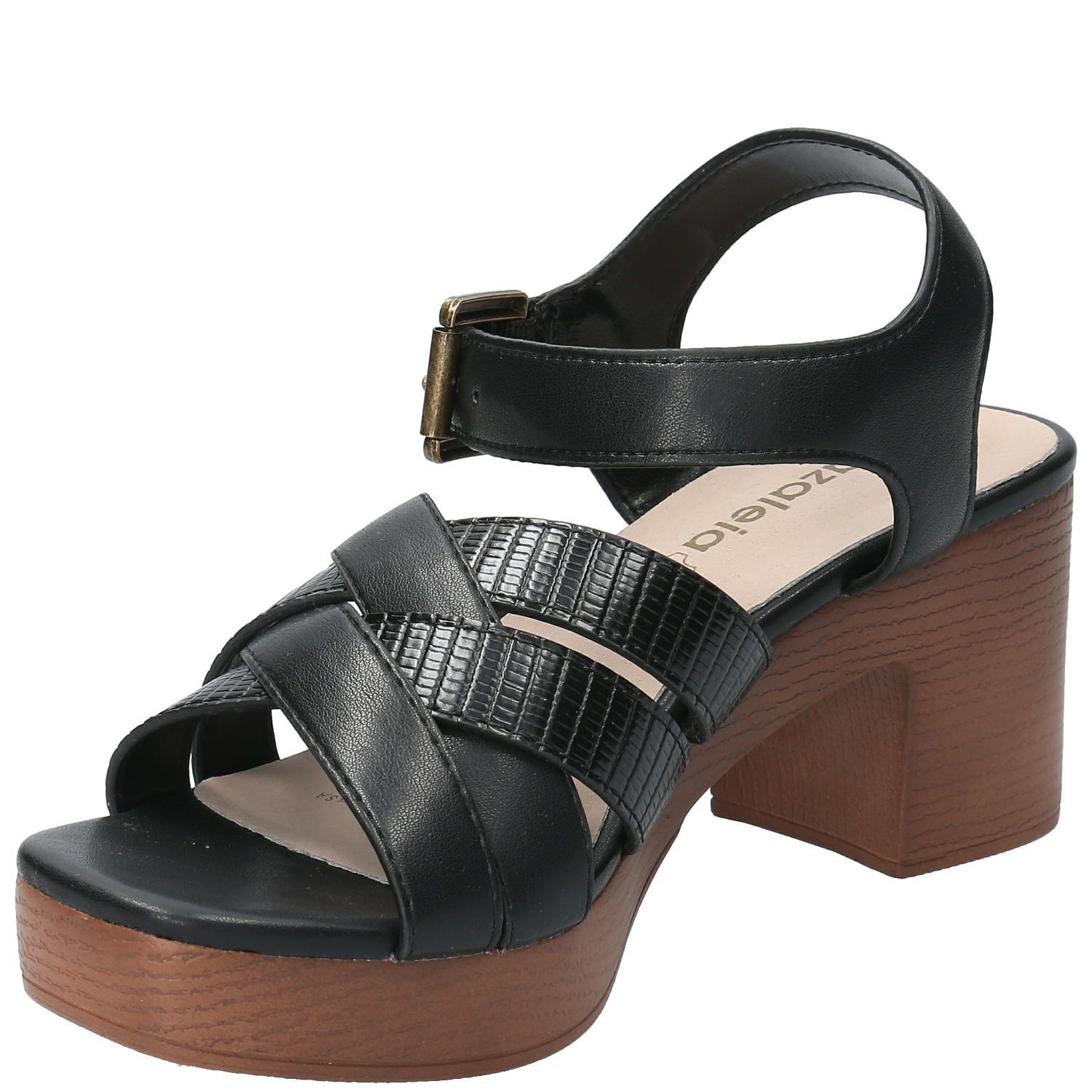 Sandalia Clara 1 Negro Mujer-4