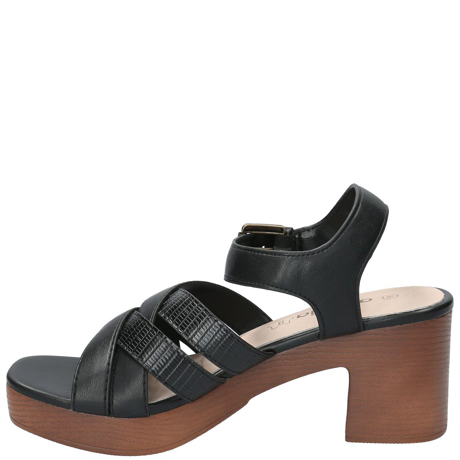 Sandalia Clara 1 Negro Mujer-5