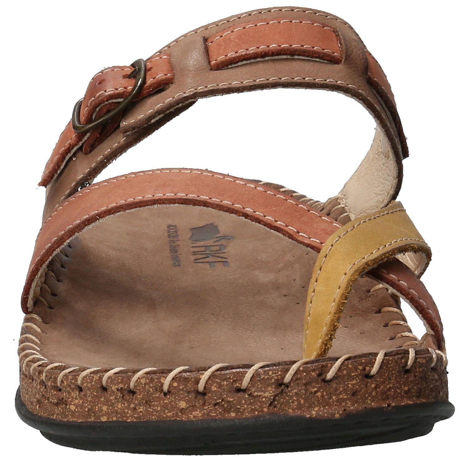 Sandalia Cuero Mujer Paradise Café-3