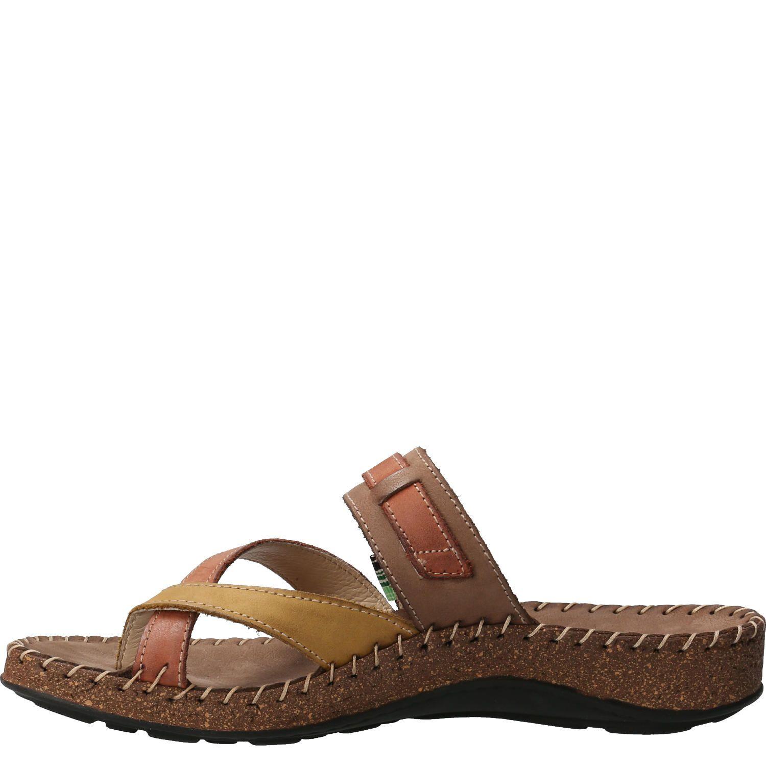 Sandalia Cuero Mujer Paradise Café-5