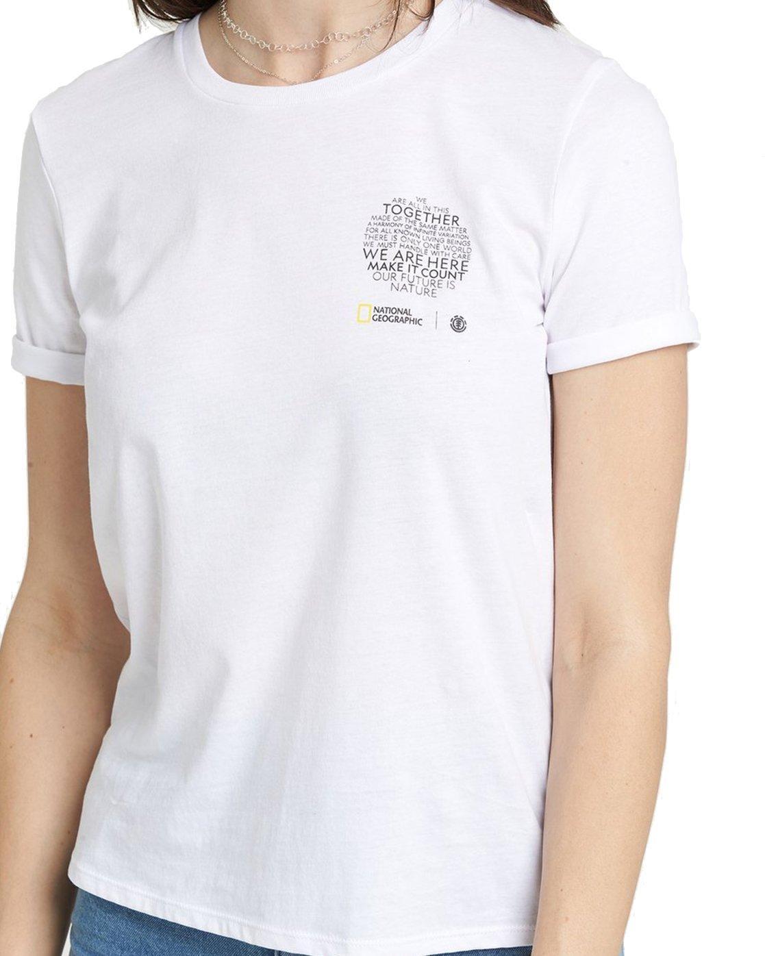 Polera M/C Mujer Nat Geo Cr Blanco Element-0