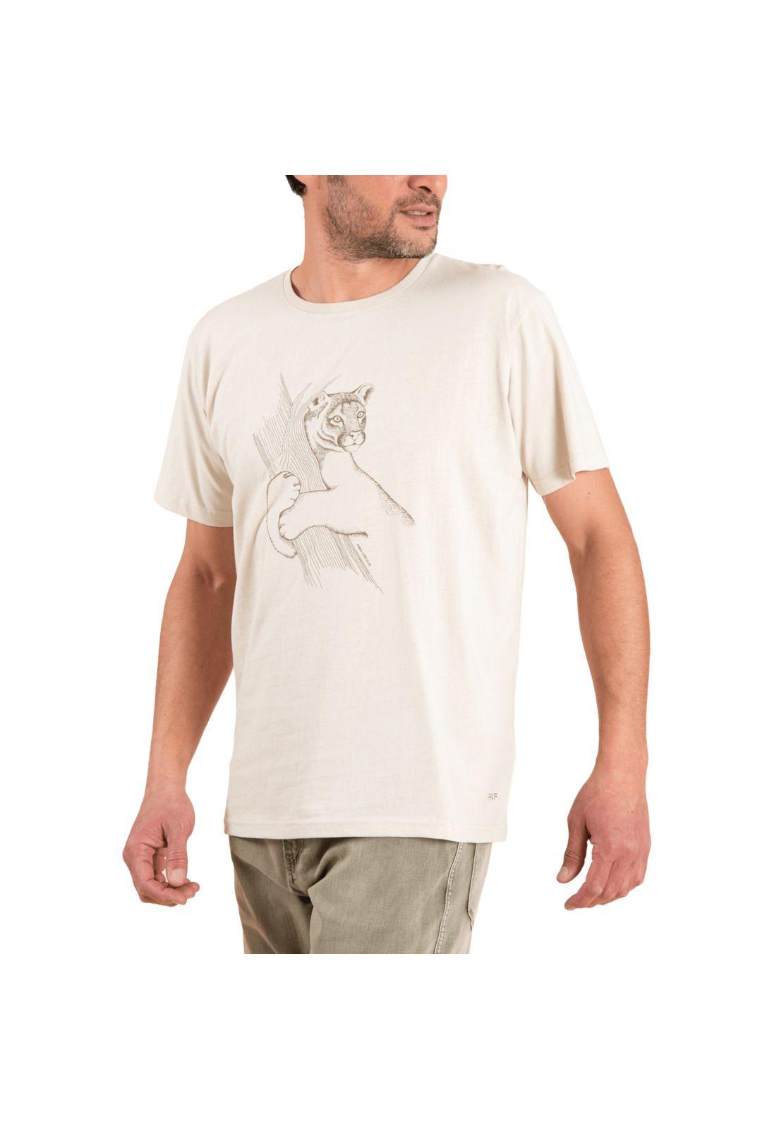 Polera Algodón Orgánico Hombre Organic Crema-0