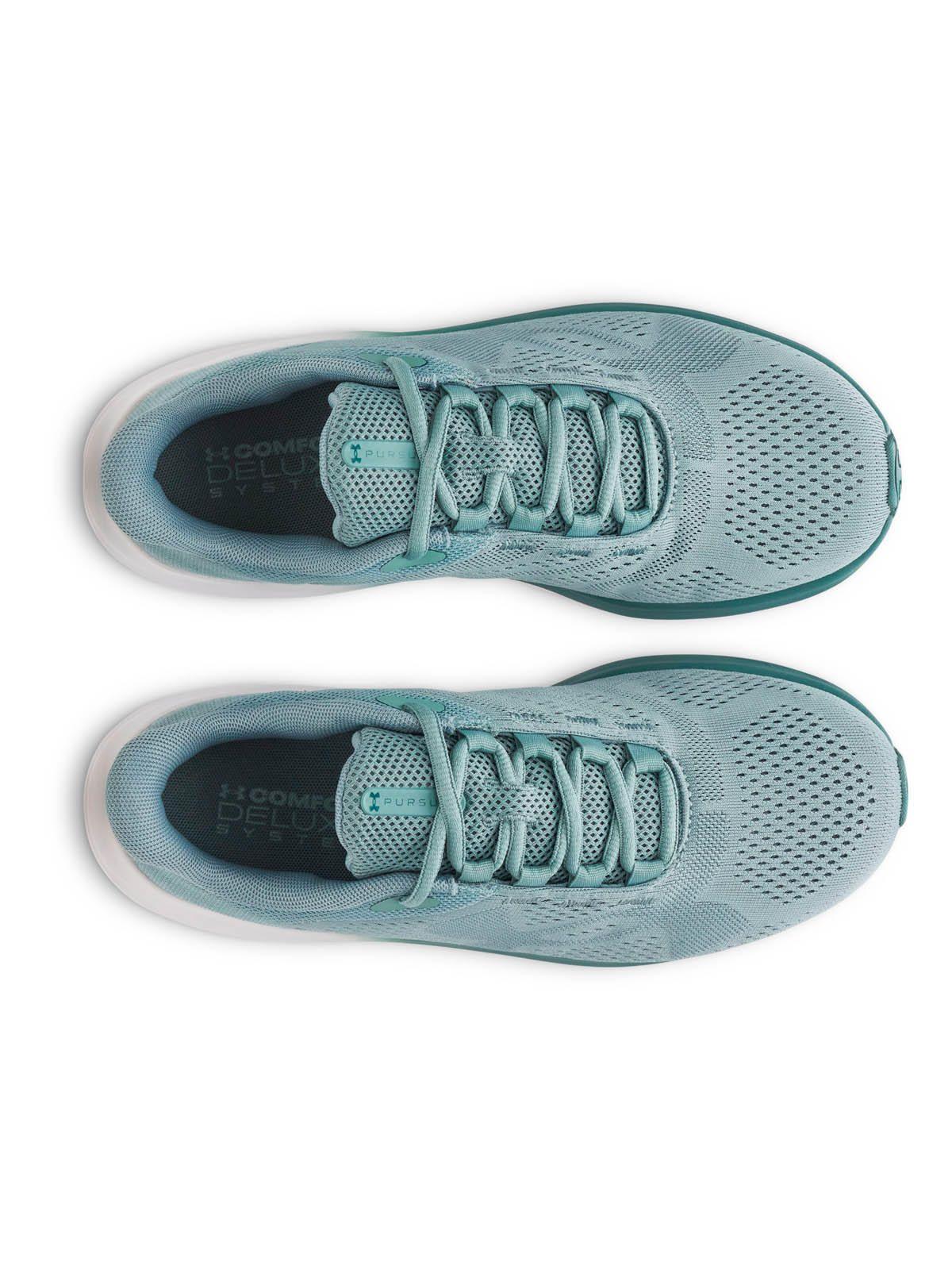 Zapatilla Running Mujer Pursuit 4 Big Logo Verde -4