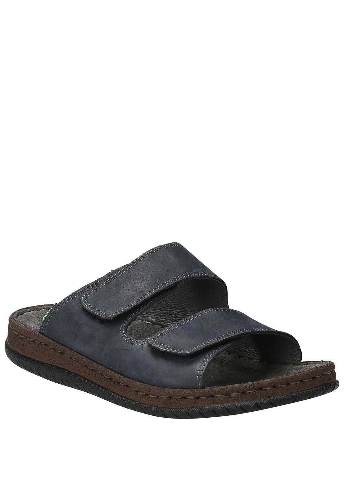 Sandalia Cuero Hombre Trent Azul-1