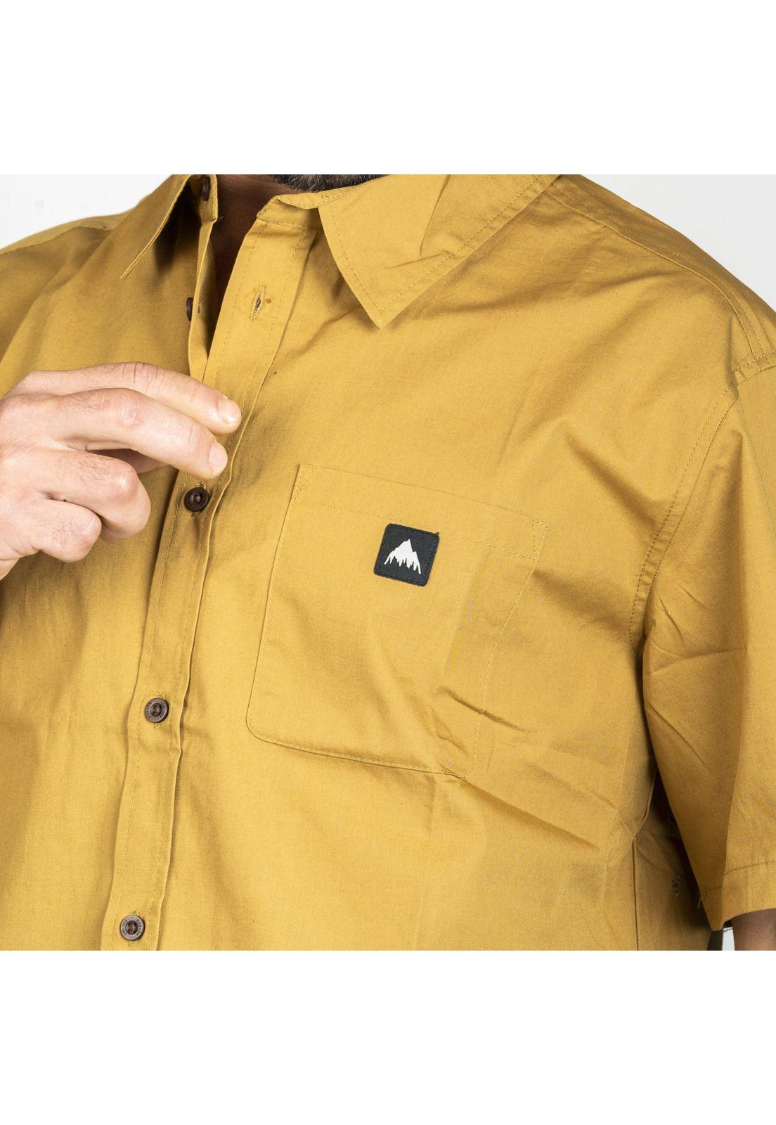 Camisa M/C Hombre Puelo Cafe-3