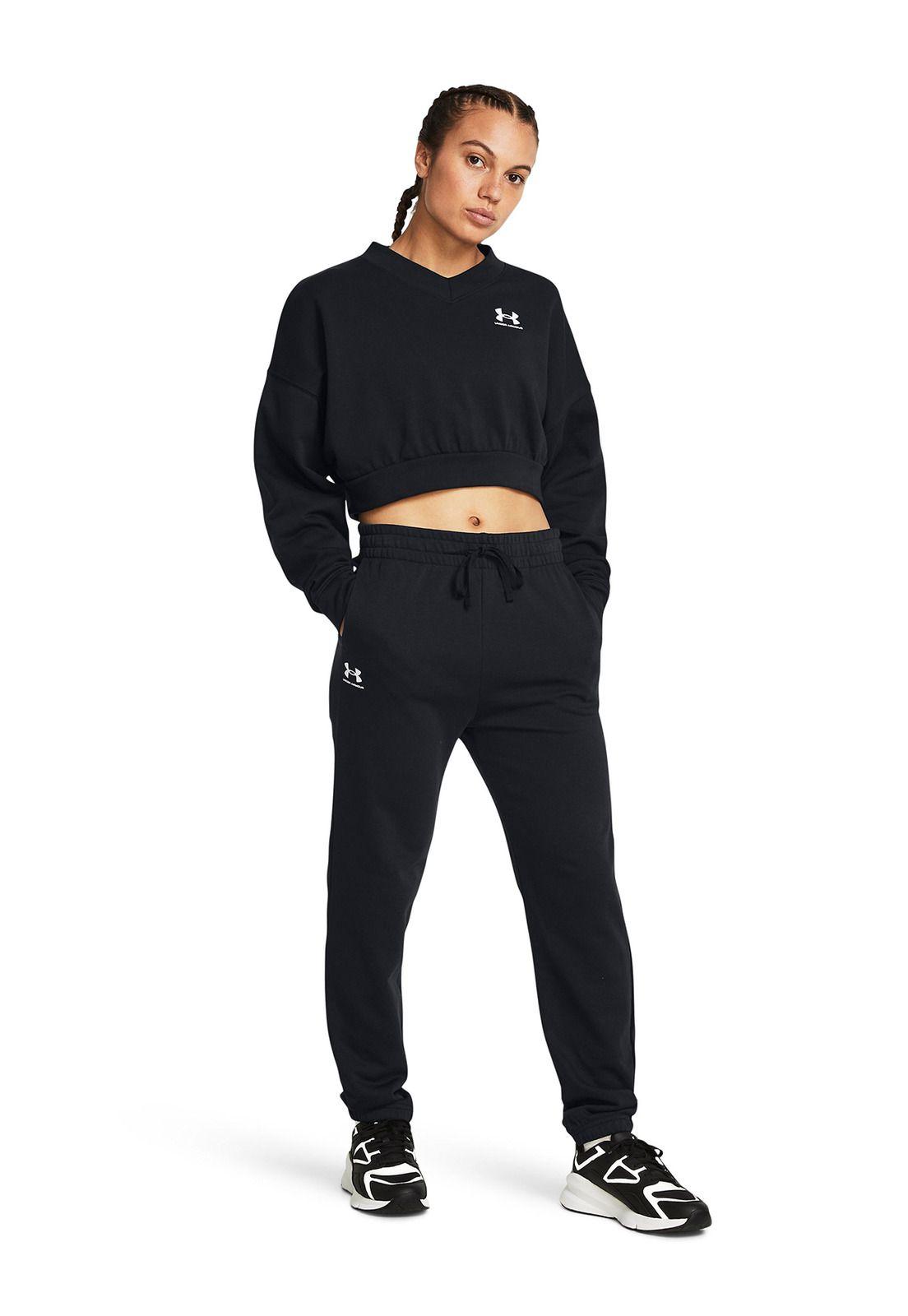 Pantalón Buzo Joggers UA Rival Mujer Negro-5