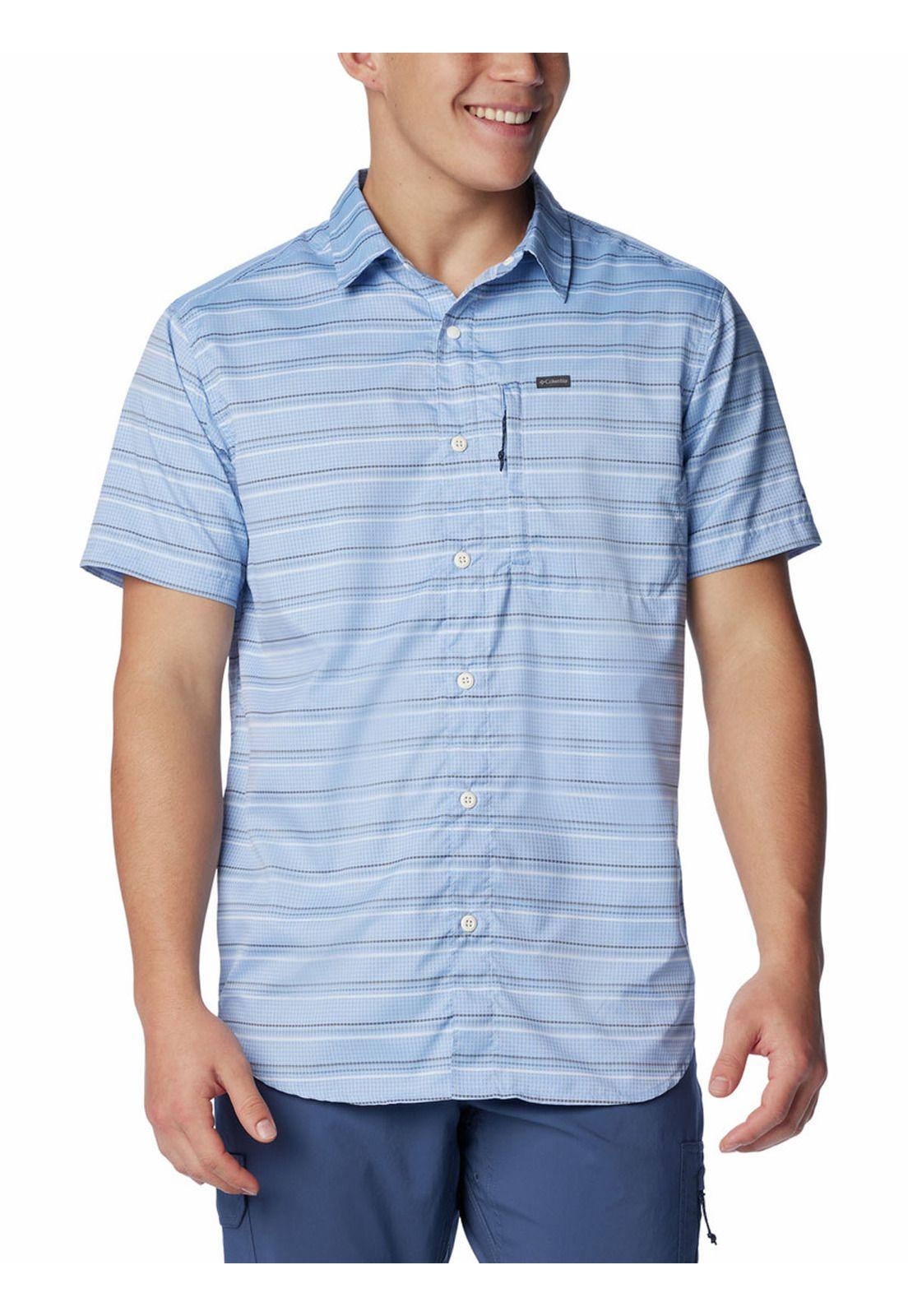 Camisa Hombre Silver Ridge Utility Celeste-0