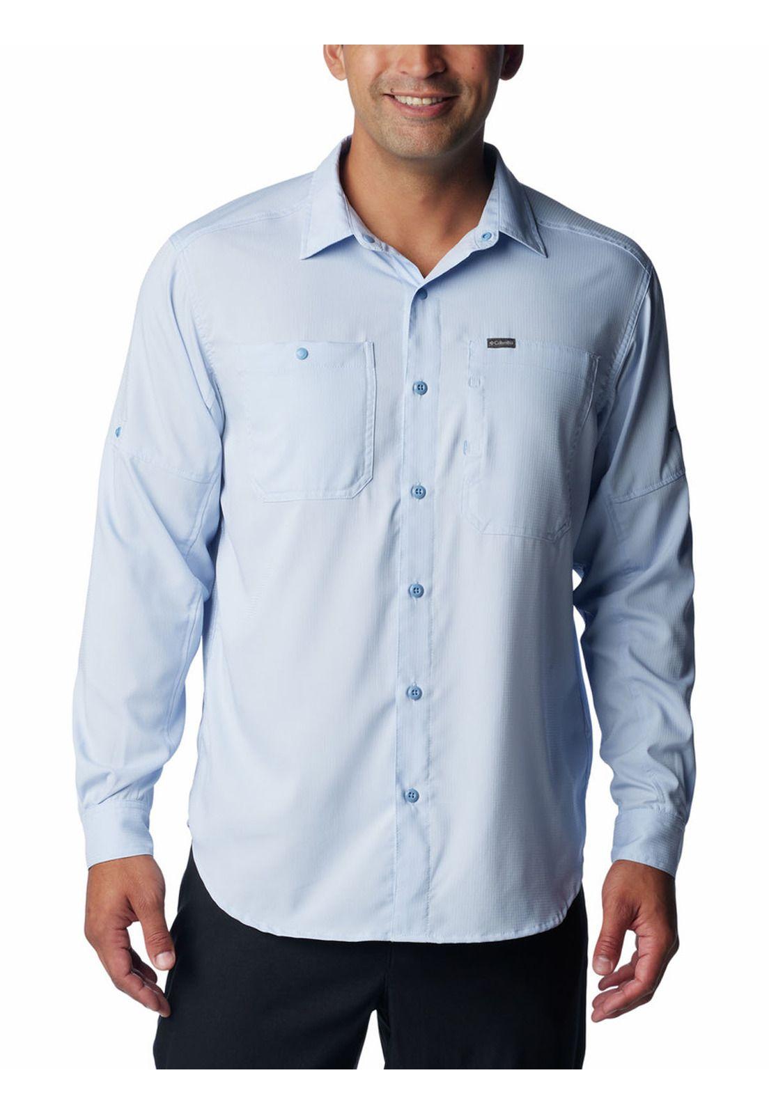 Camisa Hombre Silver Ridge Utility Celeste-0