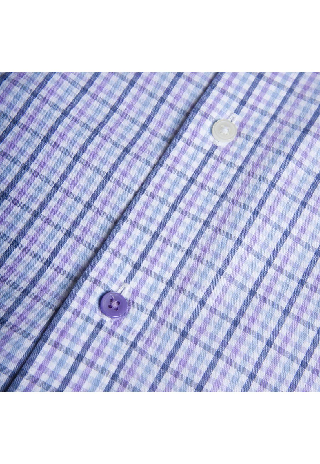 Camisa libre de arrugas Azul Rockford-4