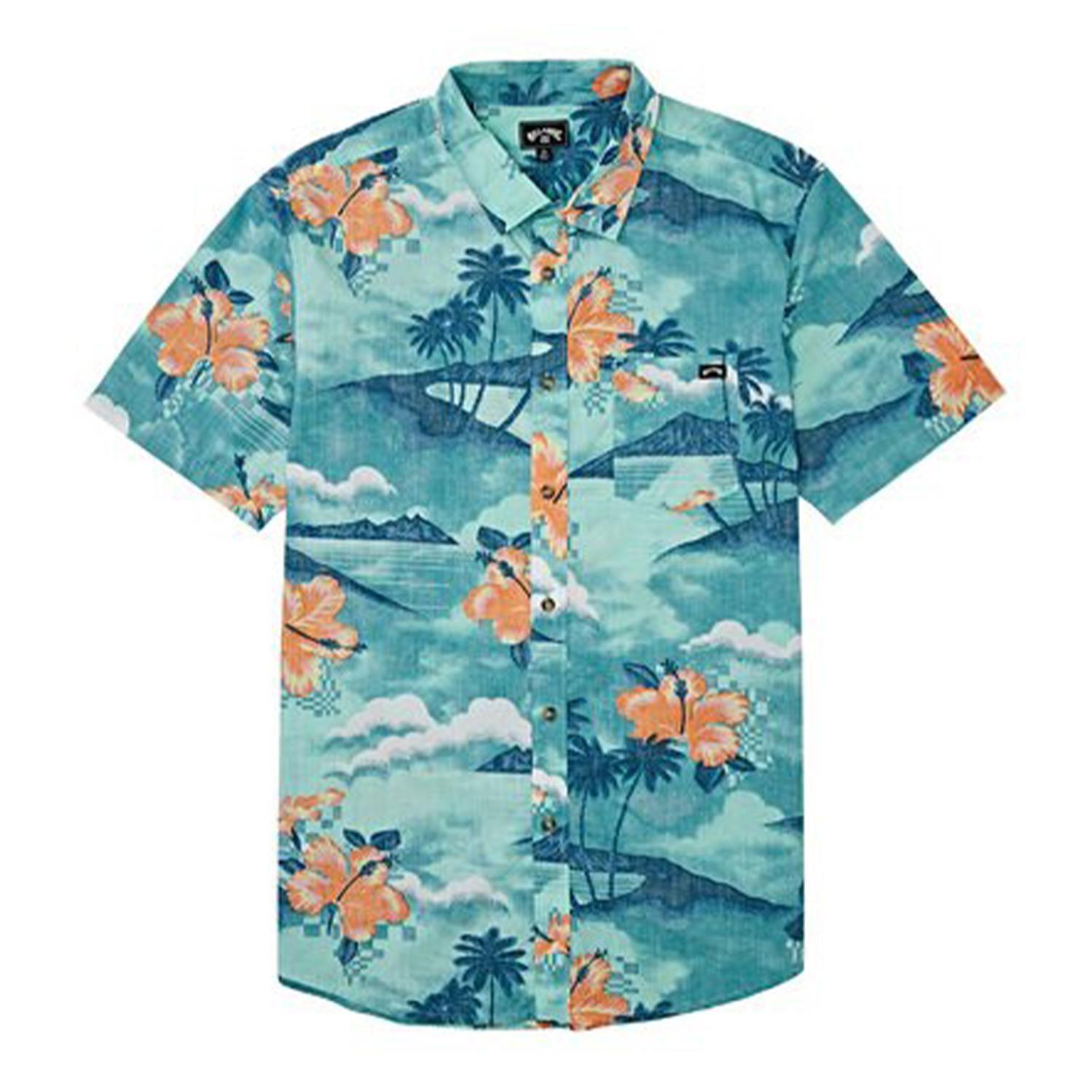 Camisa M/C  Sundays Floral Ss Turquesa Niño-0