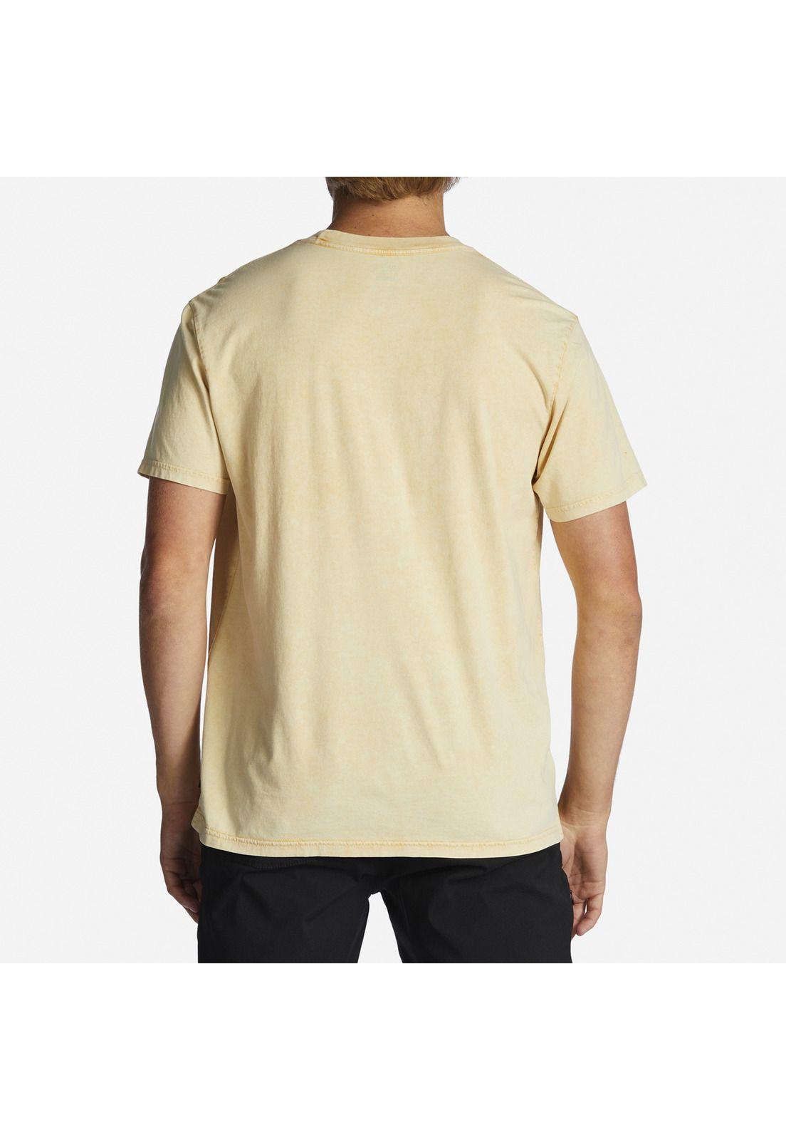 Polera M/C Hombre Pocket Wash M Amarillo-3