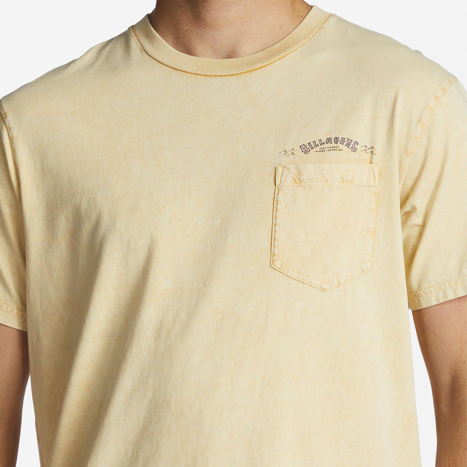 Polera M/C Hombre Pocket Wash M Amarillo-4
