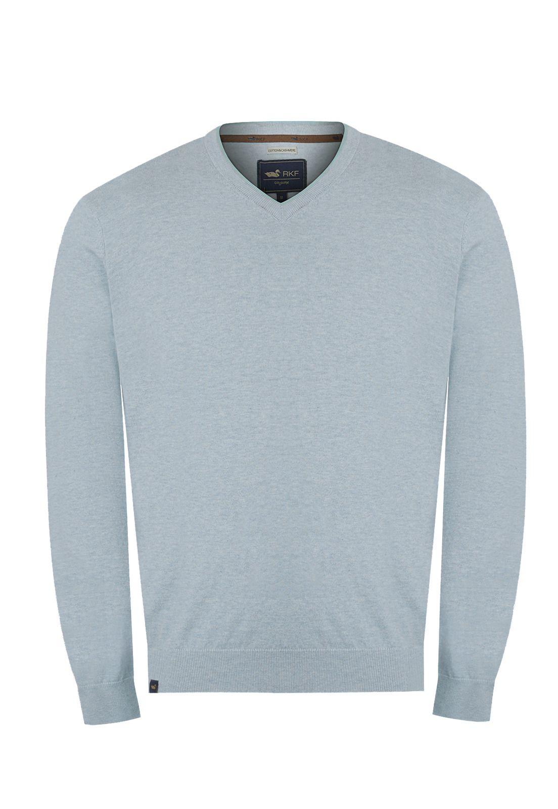 Chaleco Algodón Org Celeste Angri V Hombre -0