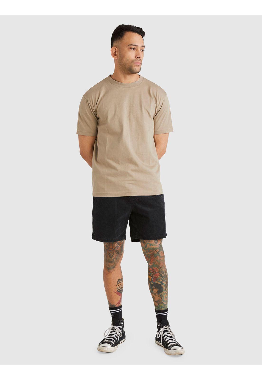 Short Hombre Escape Elastic Cotelé Negro-0