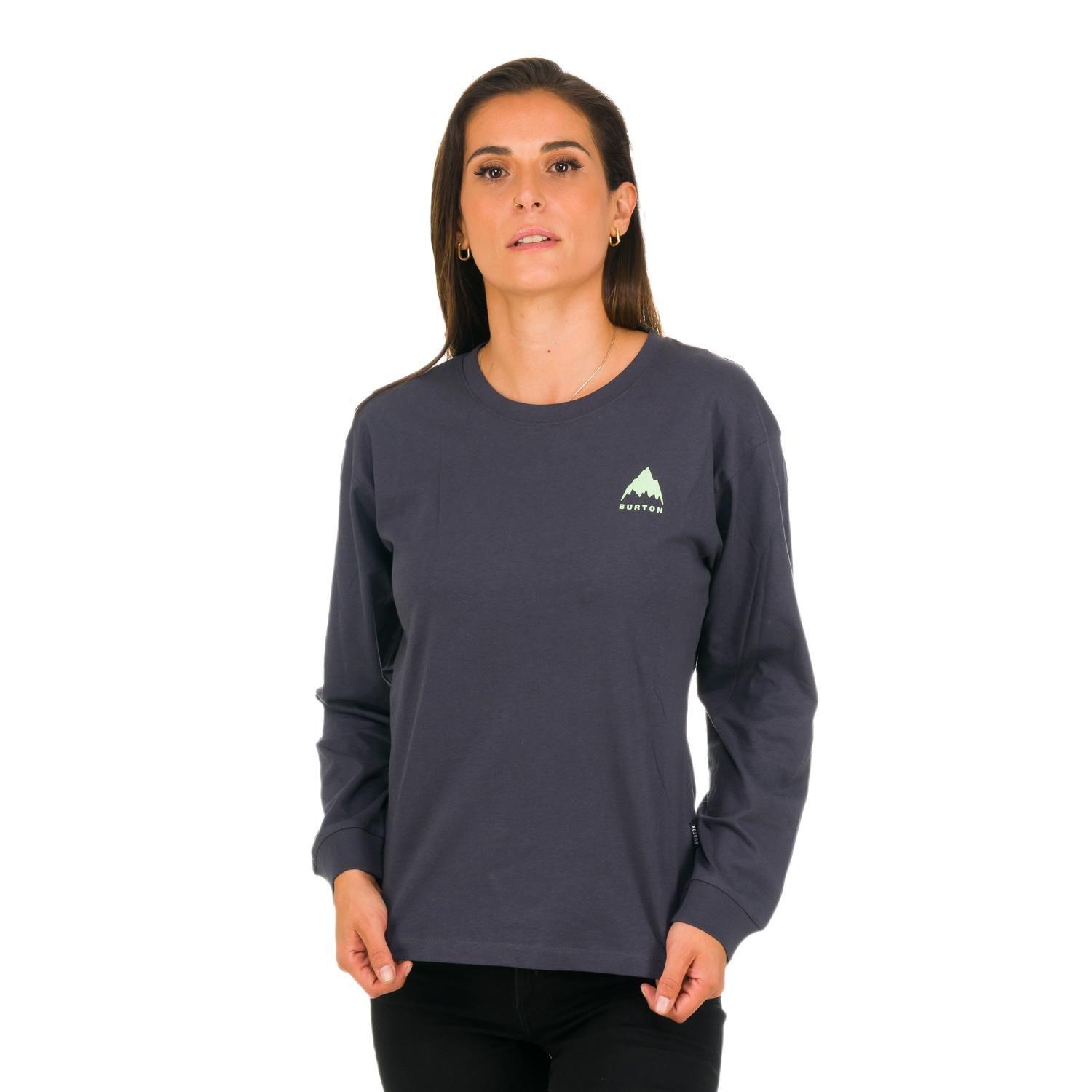 Polera M/L Mujer Logo W Grafito -0