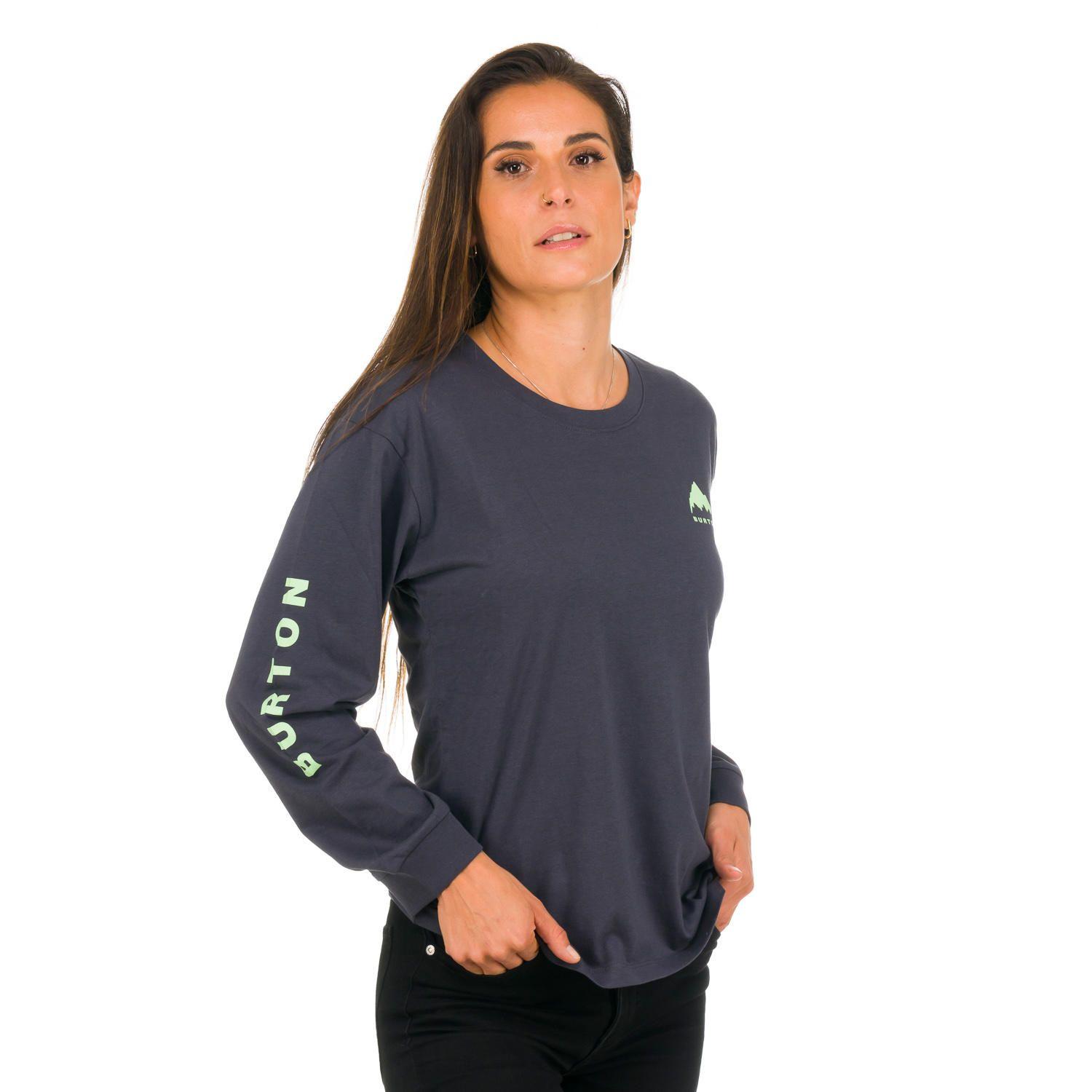 Polera M/L Mujer Logo W Grafito -1