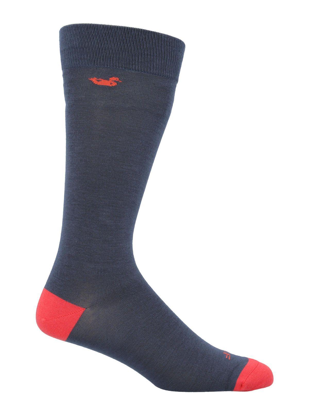 Calcetín Bambú Hombre Lg Plain Duck Azul-0