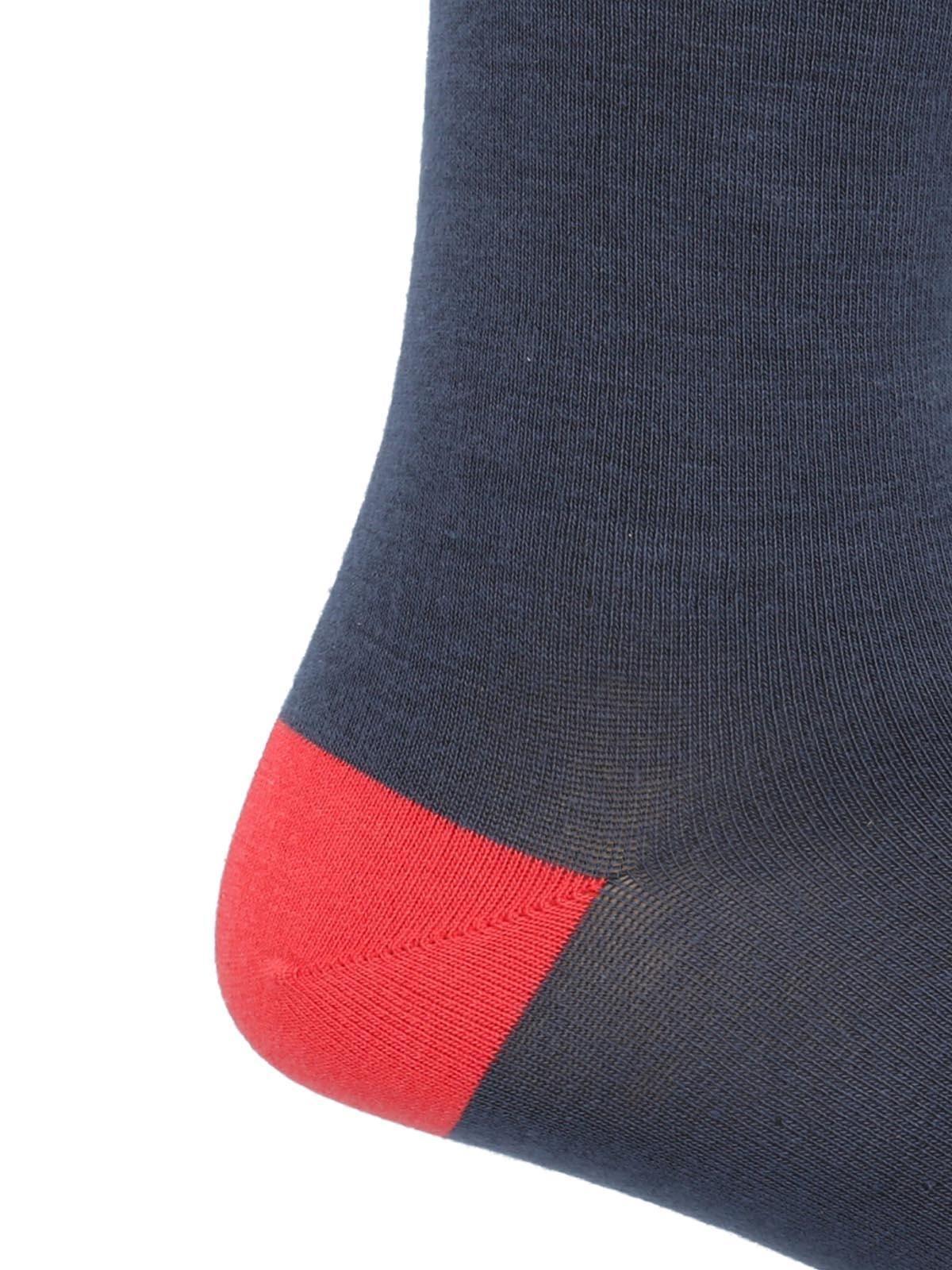 Calcetín Bambú Hombre Lg Plain Duck Azul-1