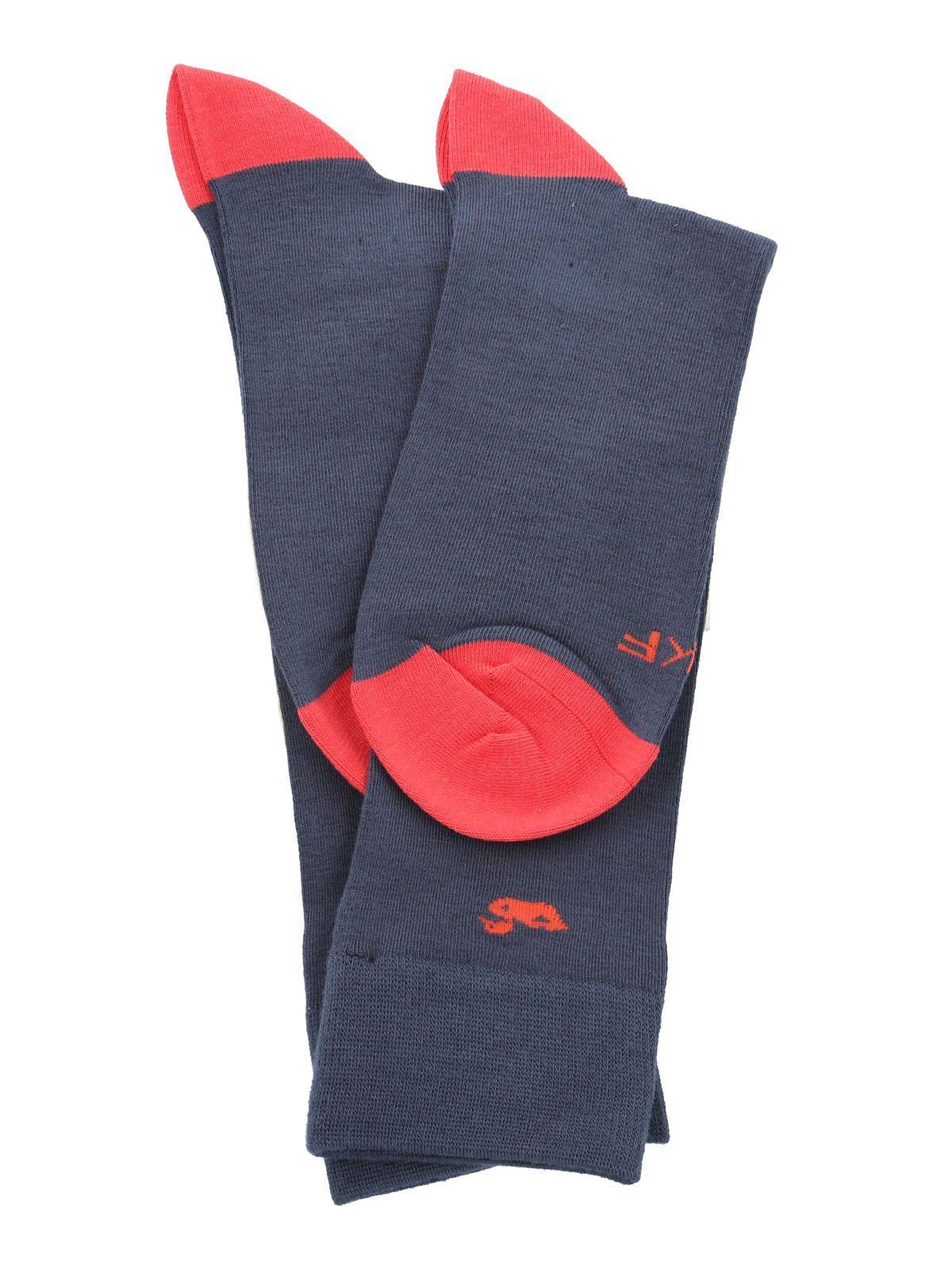 Calcetín Bambú Hombre Lg Plain Duck Azul-2