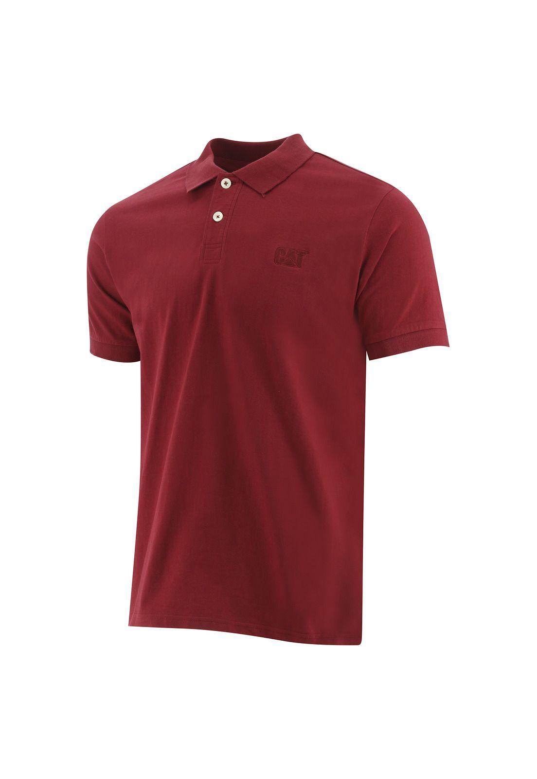 Polera Polo Hombre Classic Logo Burdeo-0