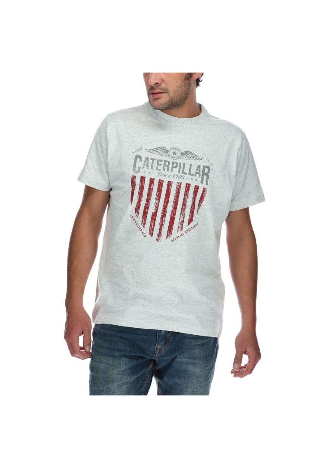 Polera Mc Hombre Eagle Tee Gris-0