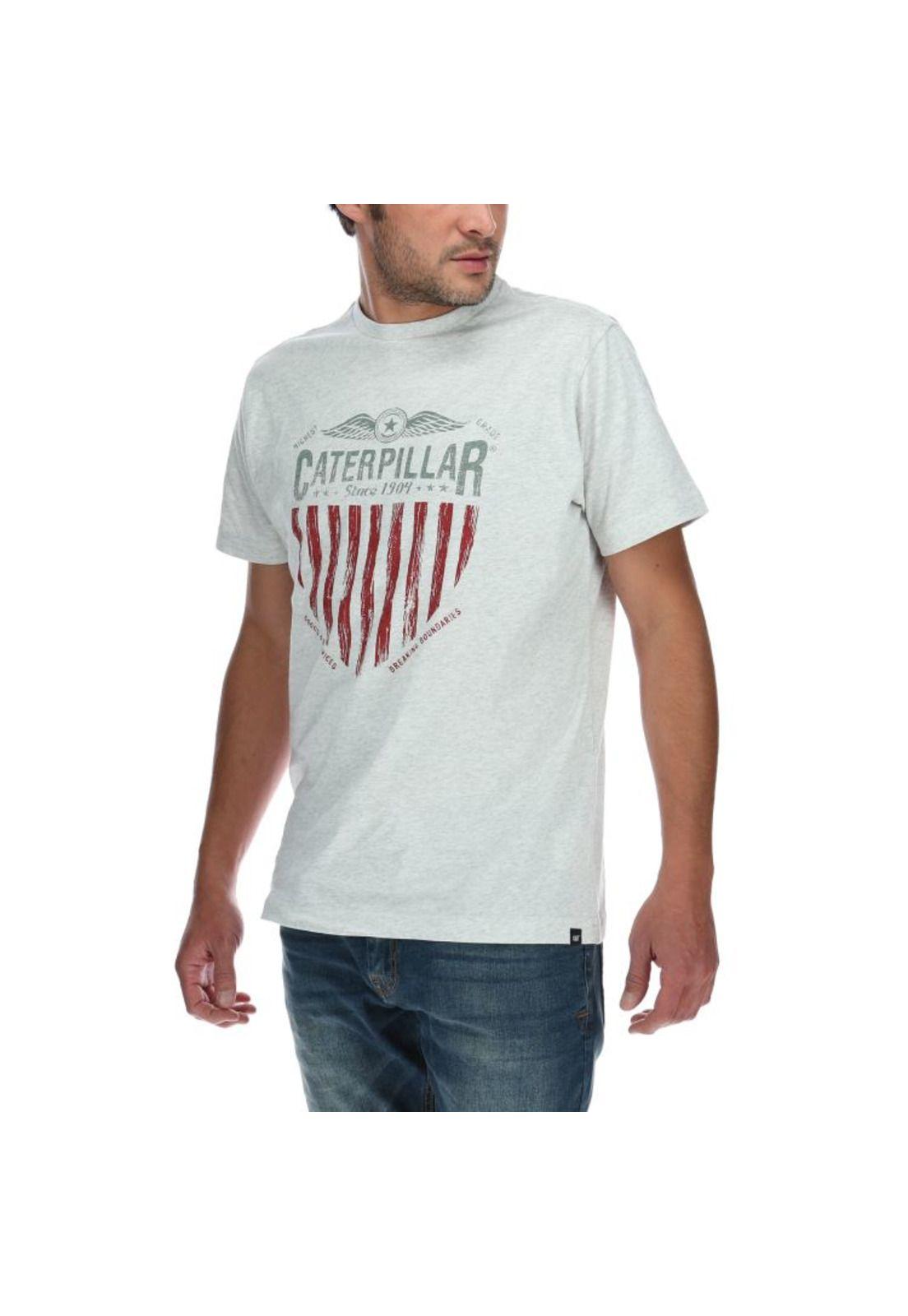 Polera Mc Hombre Eagle Tee Gris-1