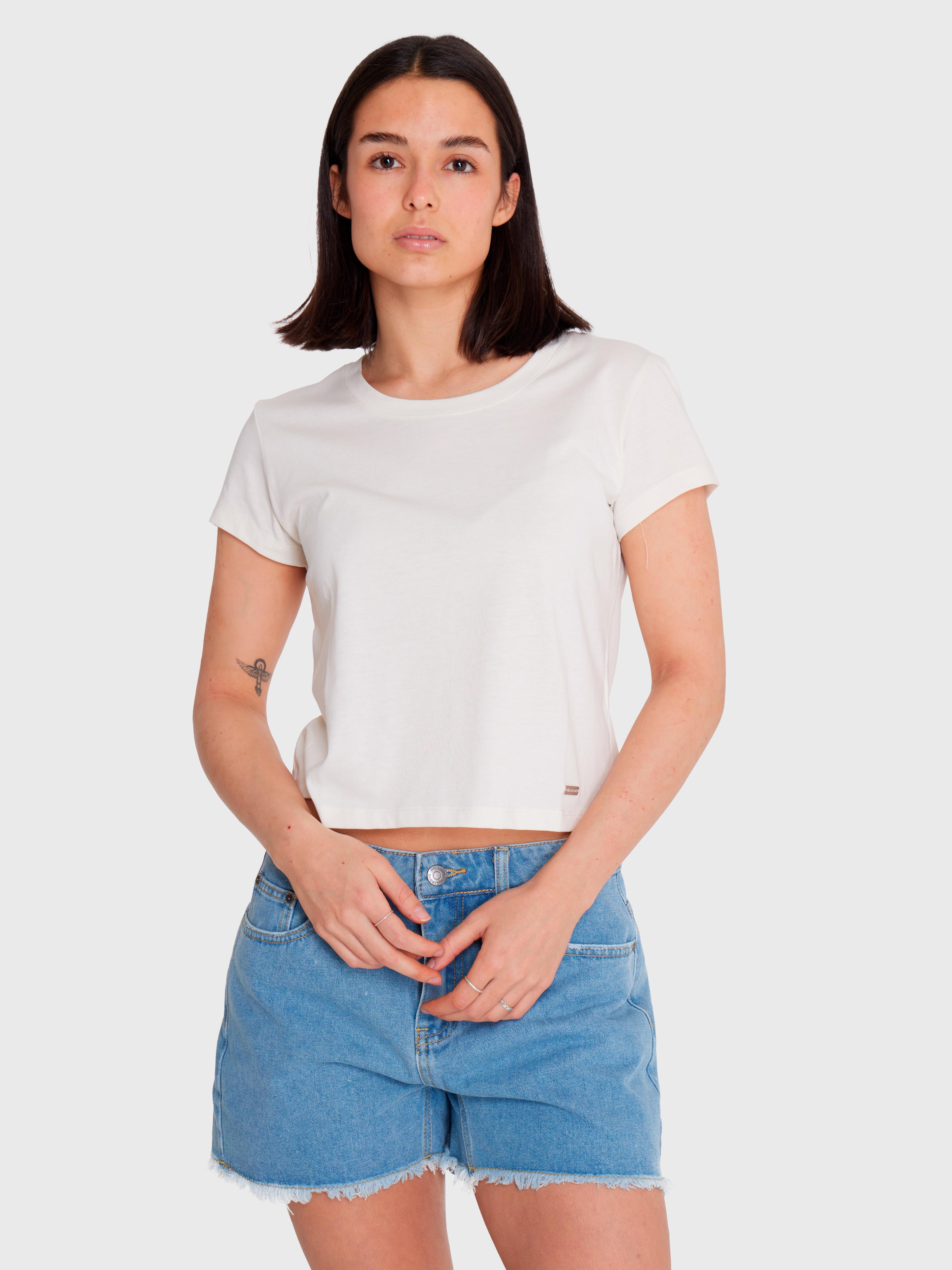 Polera Mujer Essential Crop Blanca-1