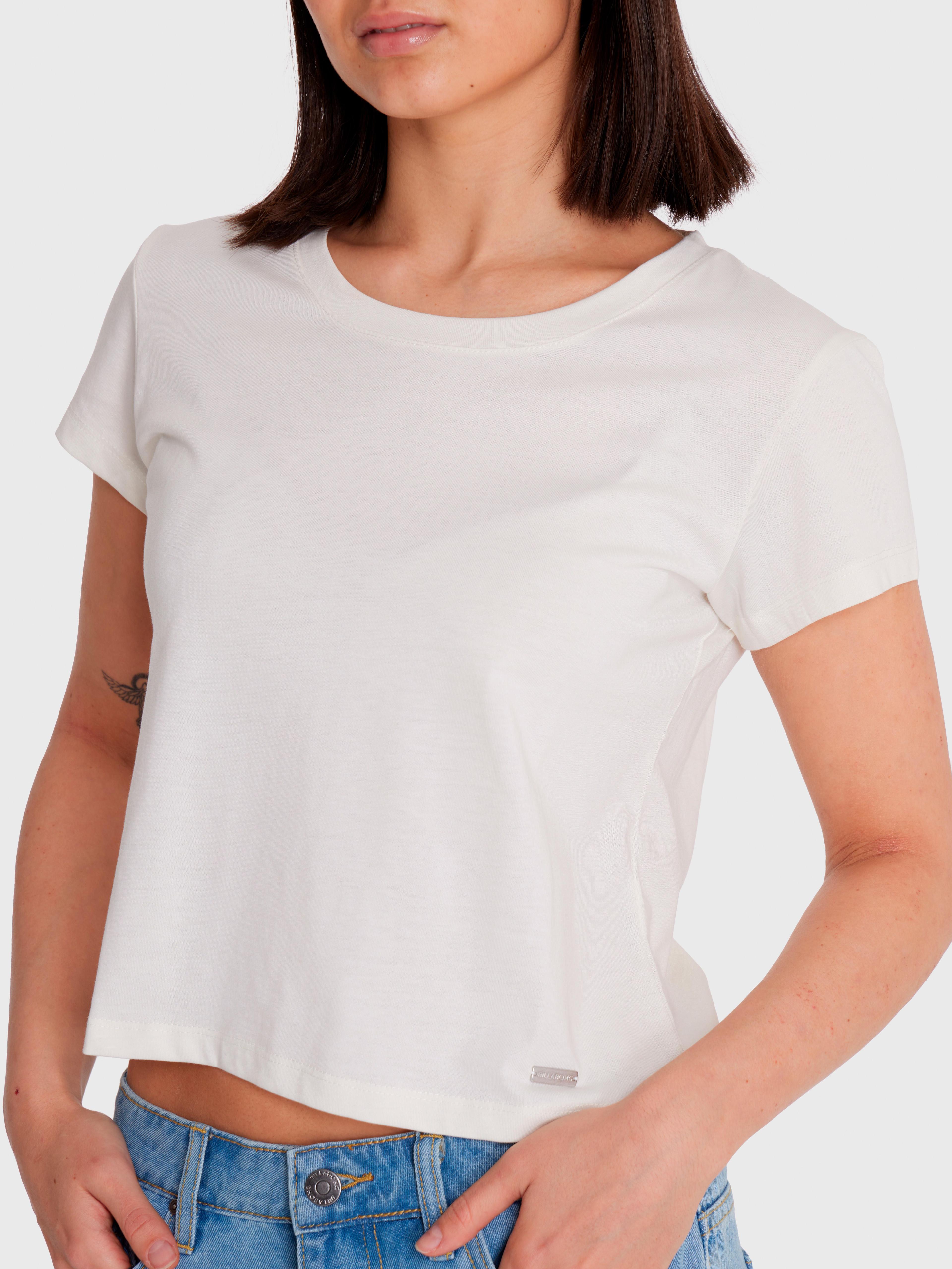 Polera Mujer Essential Crop Blanca-2
