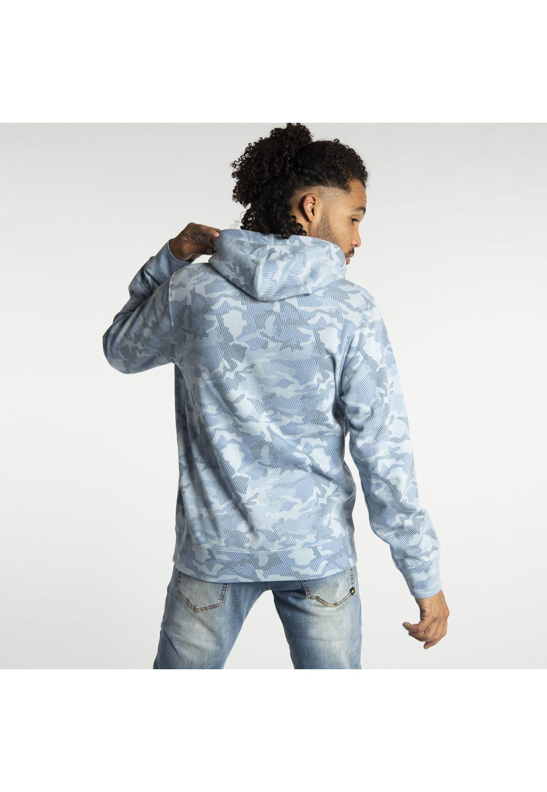 Polerón Hombre Fdtn Po Printed Hood Azul-2