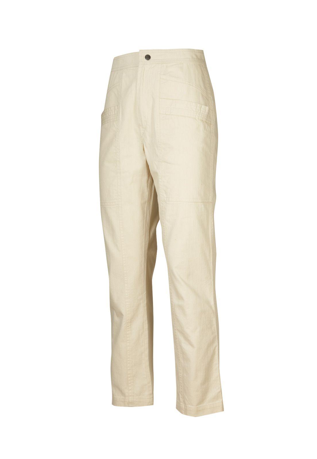Pantalón Algodón Orgánico Mujer Isis Blanco-0