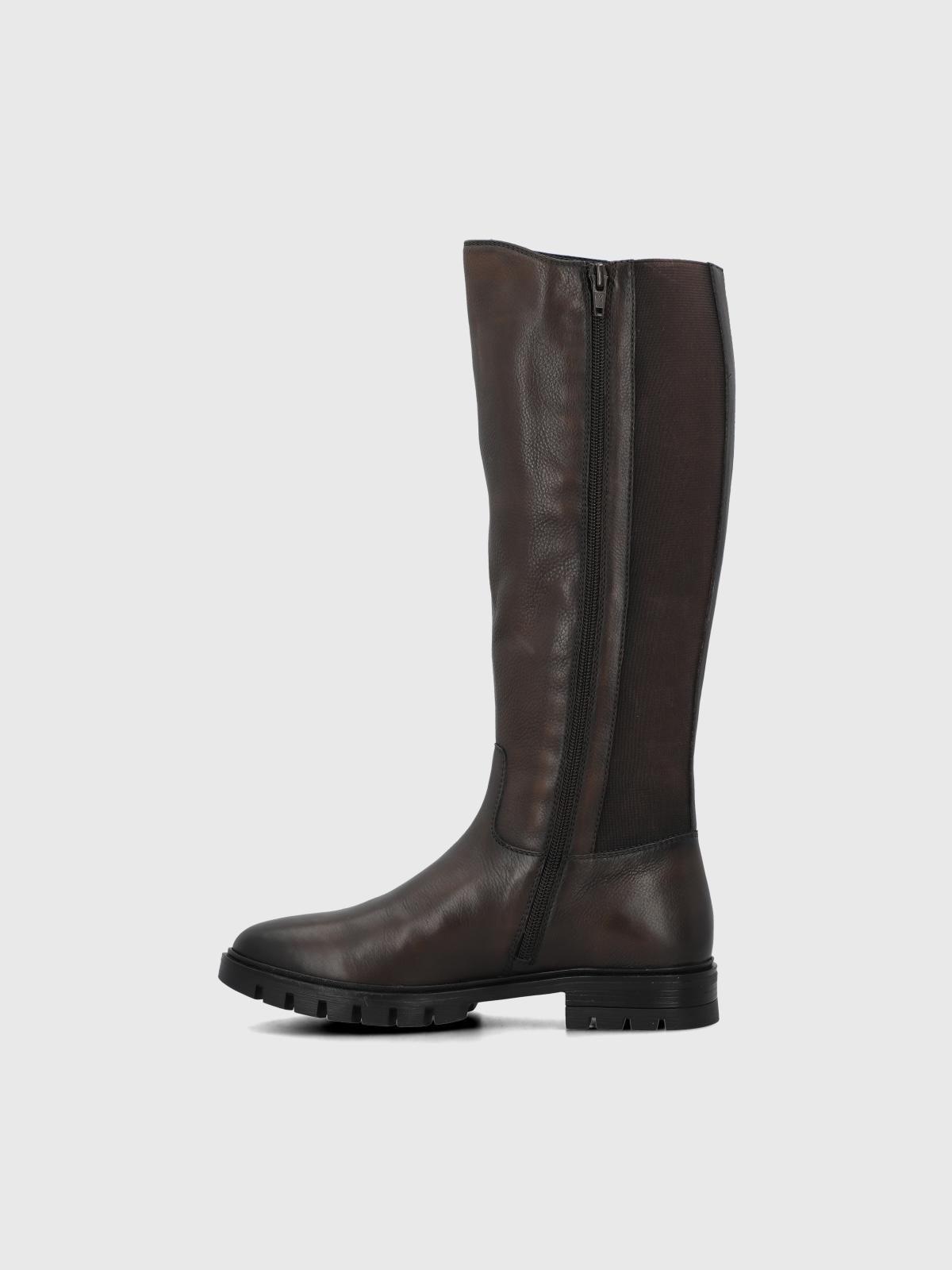 Bota Cuero Mujer Marcella Café-4