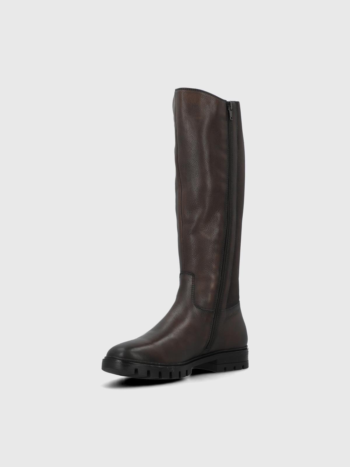 Bota Cuero Mujer Marcella Café-5